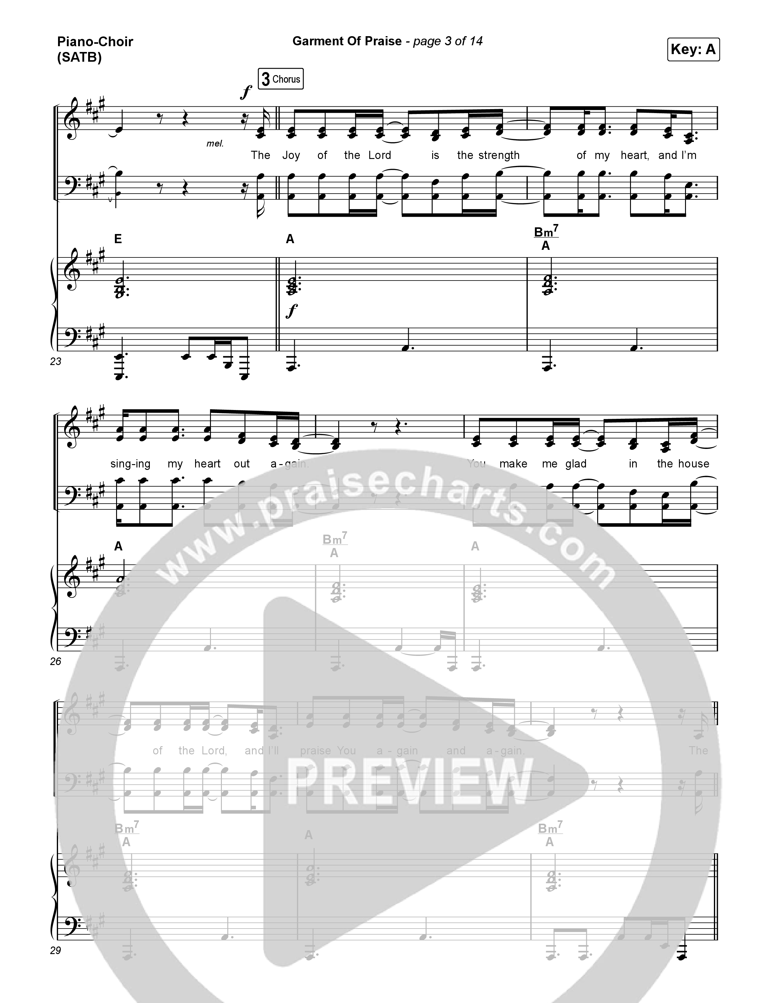 Garment Of Praise Piano/Vocal Pack (Martin Smith)