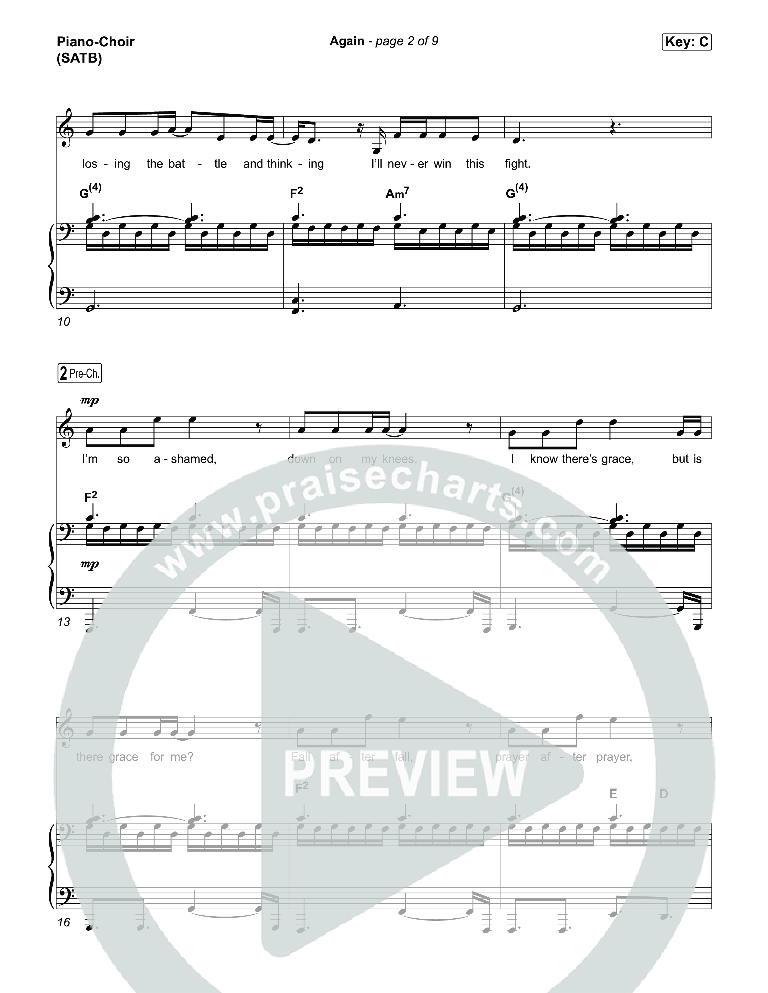 Again Piano/Vocal Pack (Jeremy Camp)