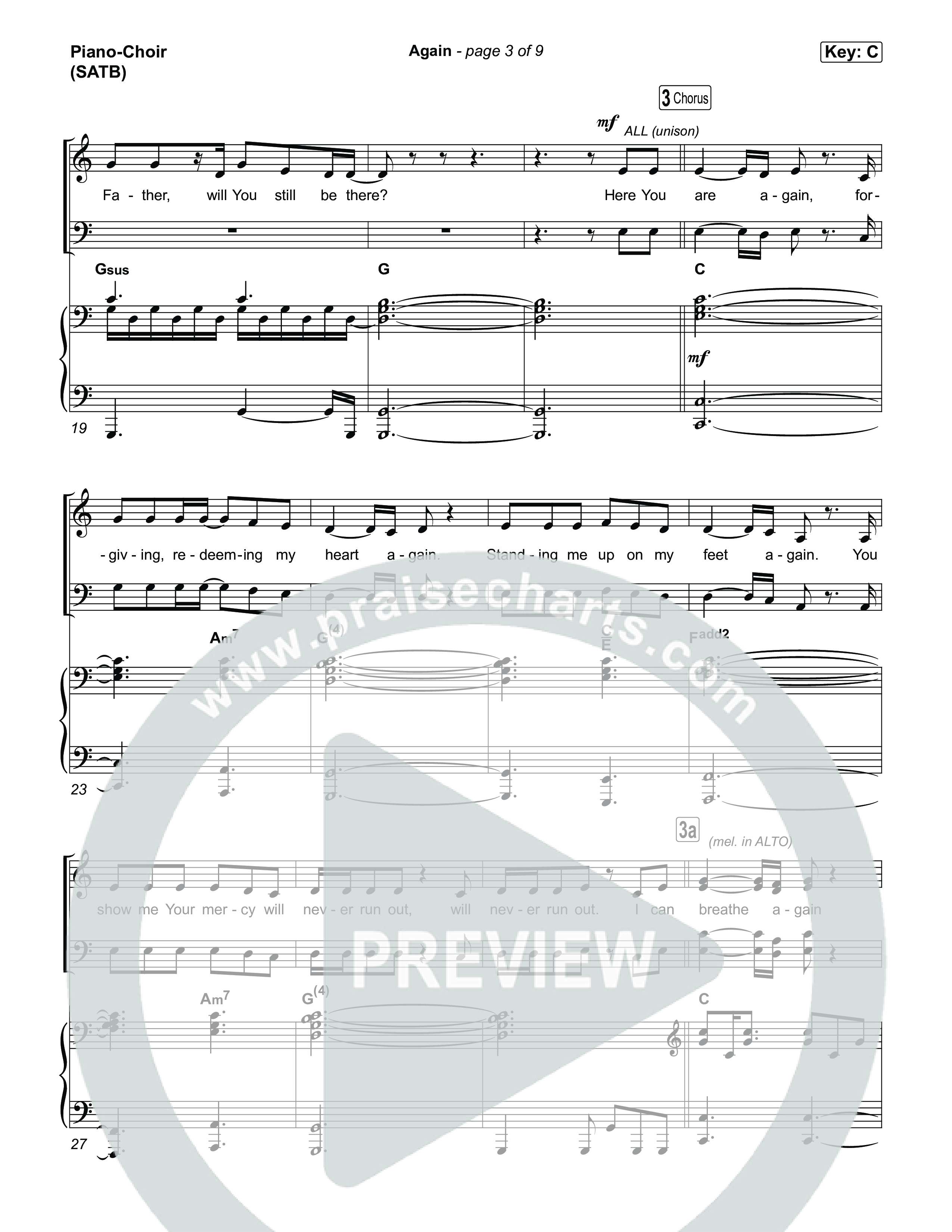 Again Piano/Vocal Pack (Jeremy Camp)