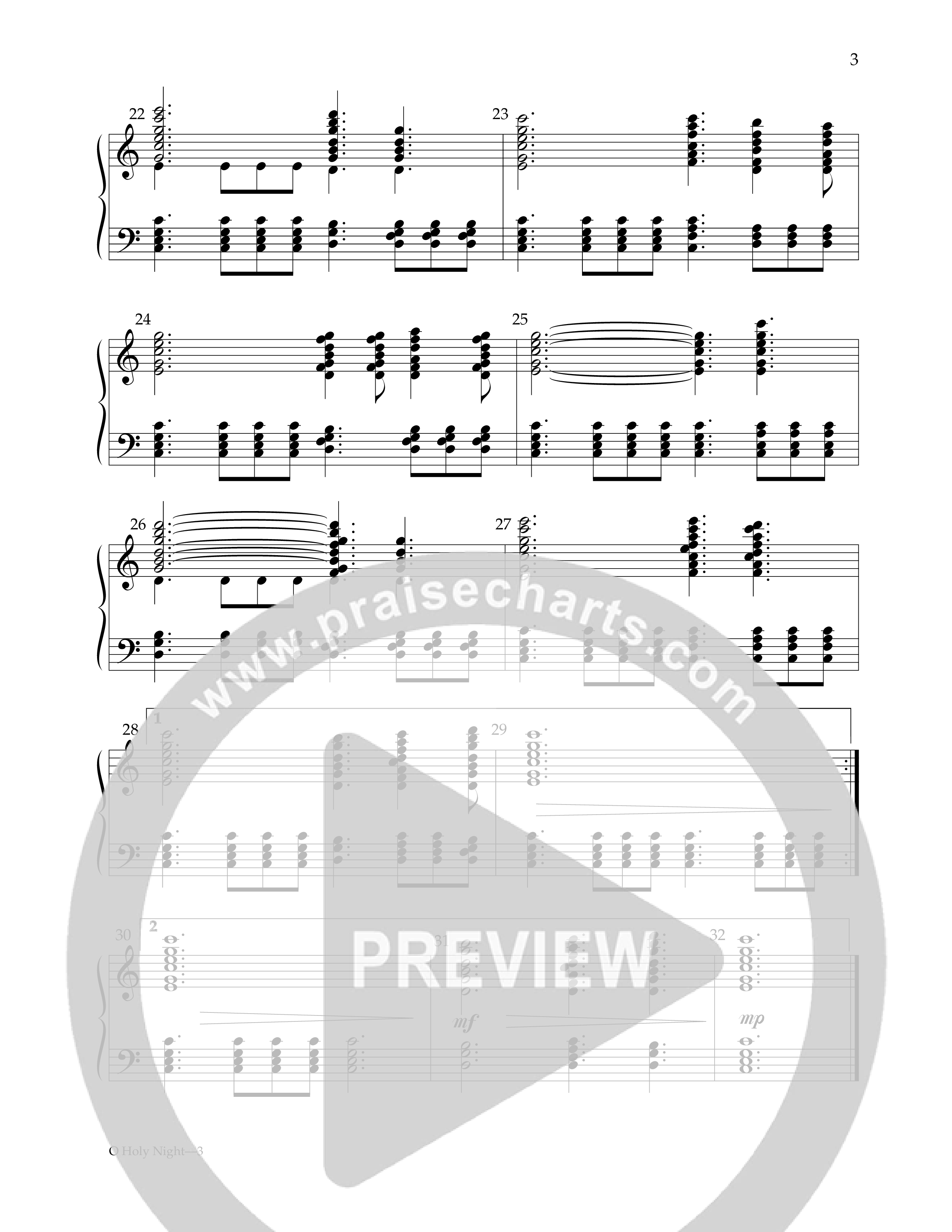 O Holy Night (Handbells) Handbells (Lifeway Worship / Arr. Larry Sue)