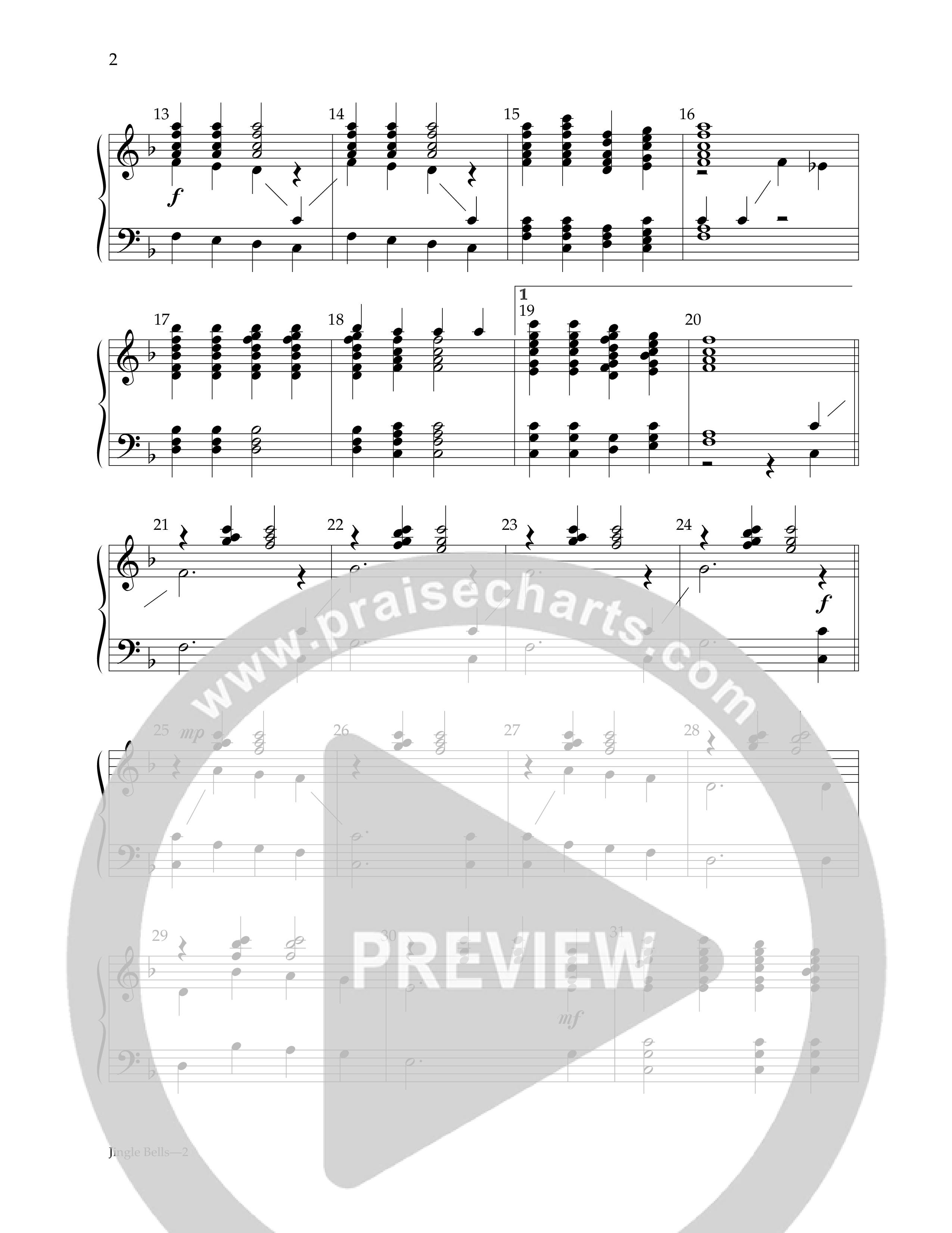 Jingle Bells (Handbells) Handbells (Lifeway Worship / Arr. B. L. Lutes)