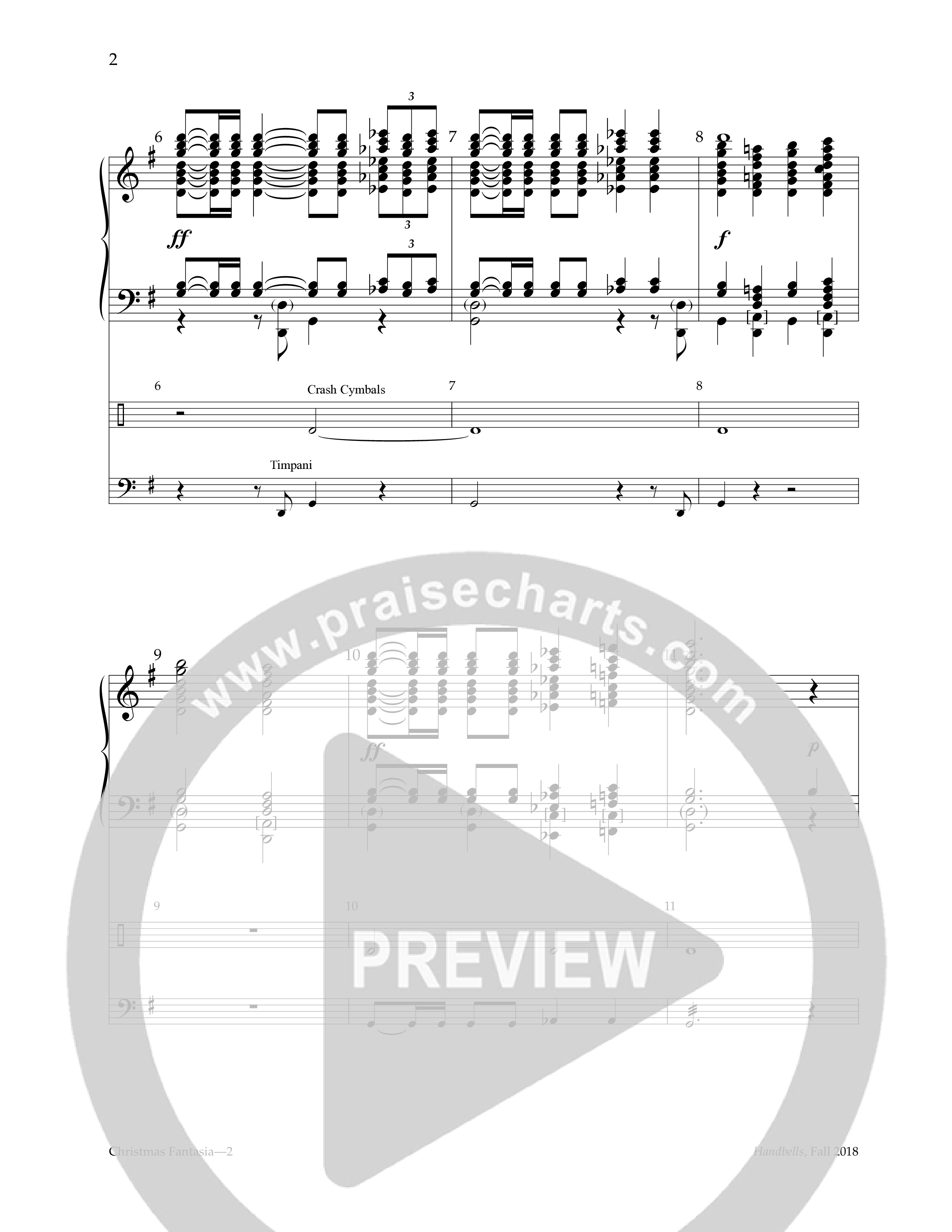 Christmas Fantasia (Handbells) Handbells (Lifeway Worship / Arr. Brian Childers)