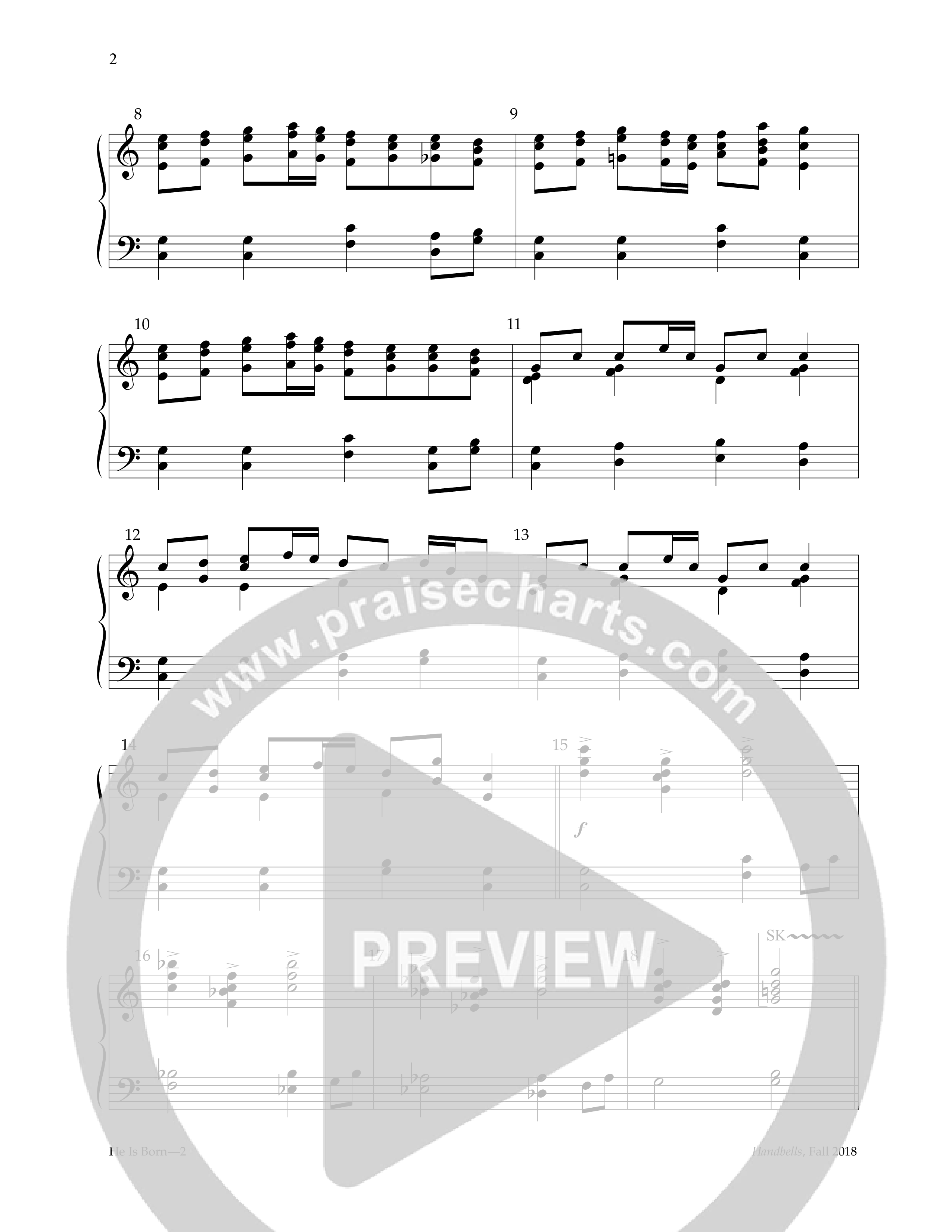 He Is Born (Handbells) Handbells (Lifeway Worship / Arr. Carl Seal)