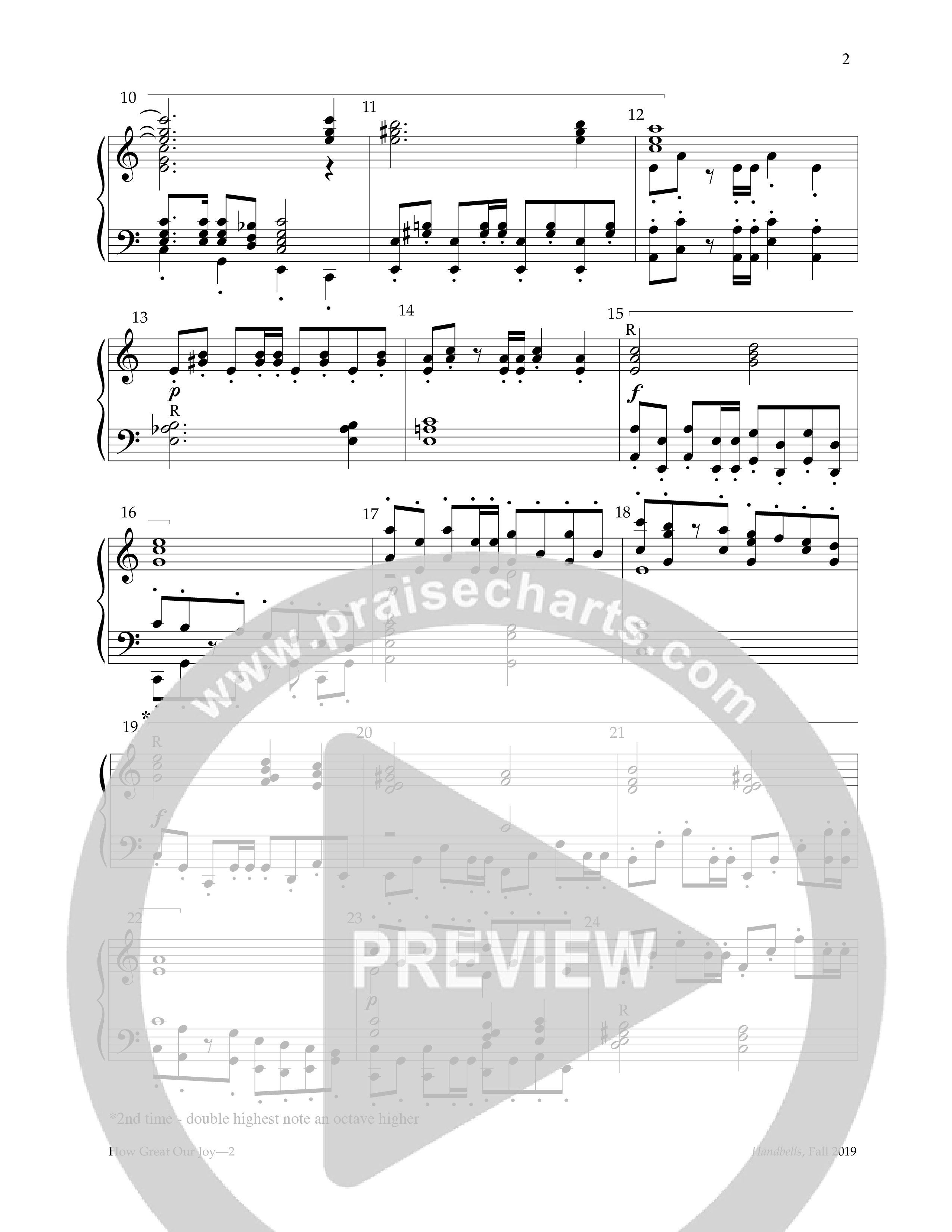 How Great Our Joy (Handbells) Handbells (Lifeway Worship / Arr. David R. Kent)