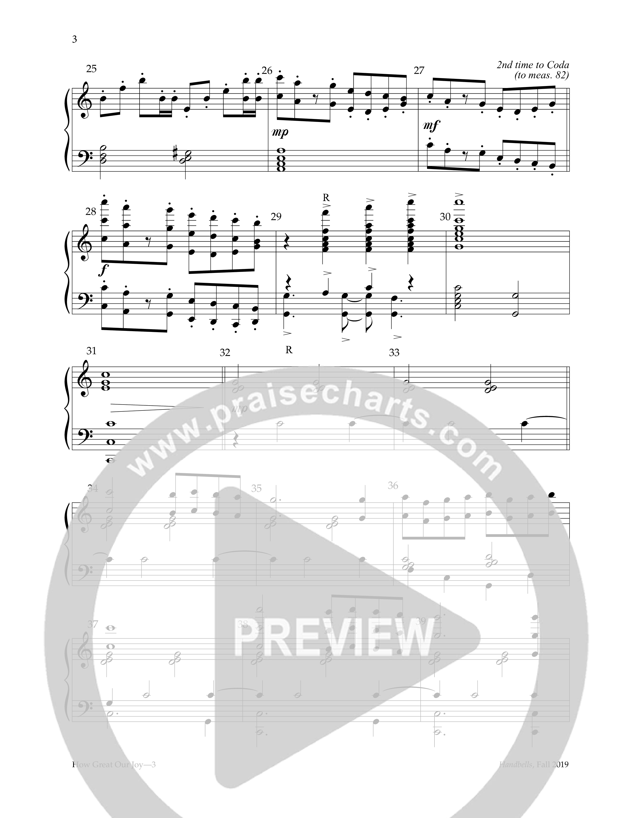 How Great Our Joy (Handbells) Handbells (Lifeway Worship / Arr. David R. Kent)