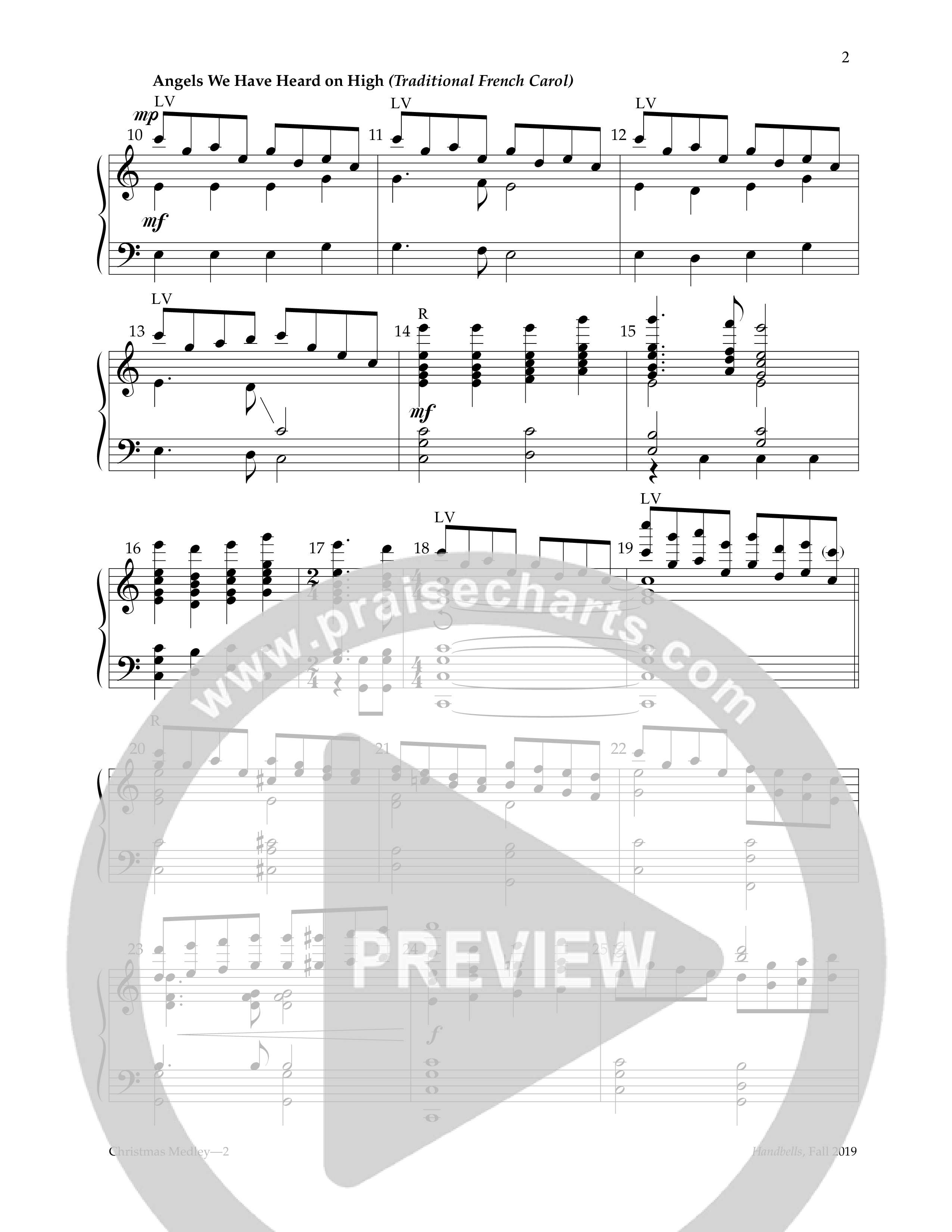 Christmas Medley (with Angels We Have Heard On High, Joy To The World The Lord Is Come) (Handbells) Handbells (Lifeway Worship / Arr. Carl Seal)