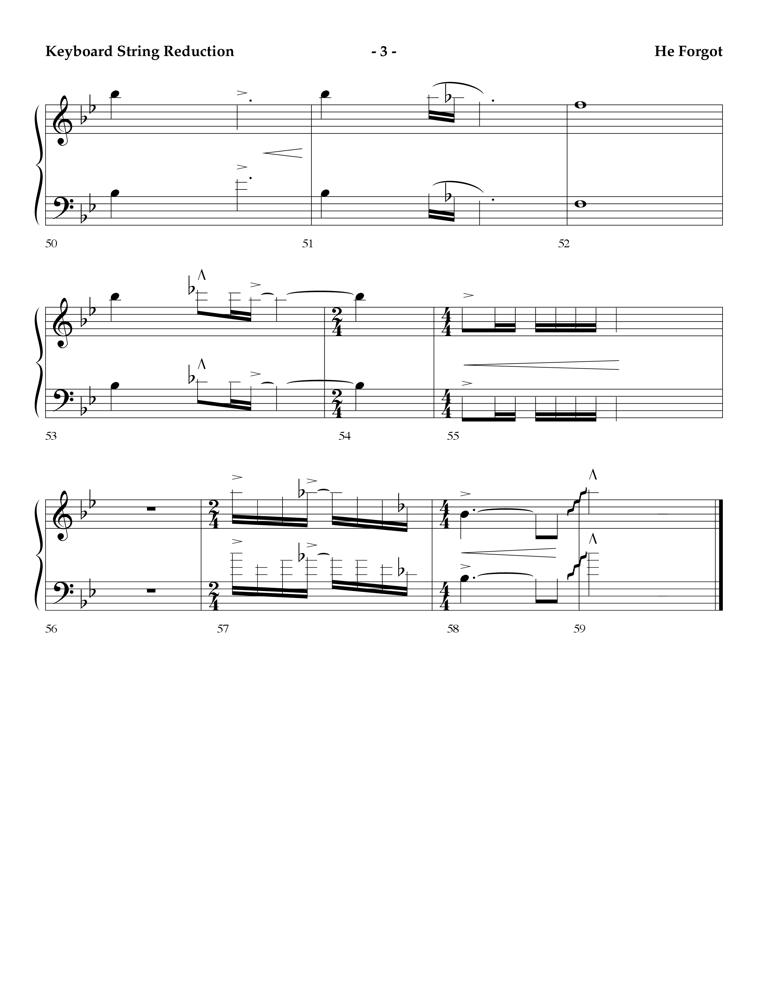 He Forgot (Choral Anthem SATB) String Reduction (Lifeway Choral / Arr. Cliff Duren)