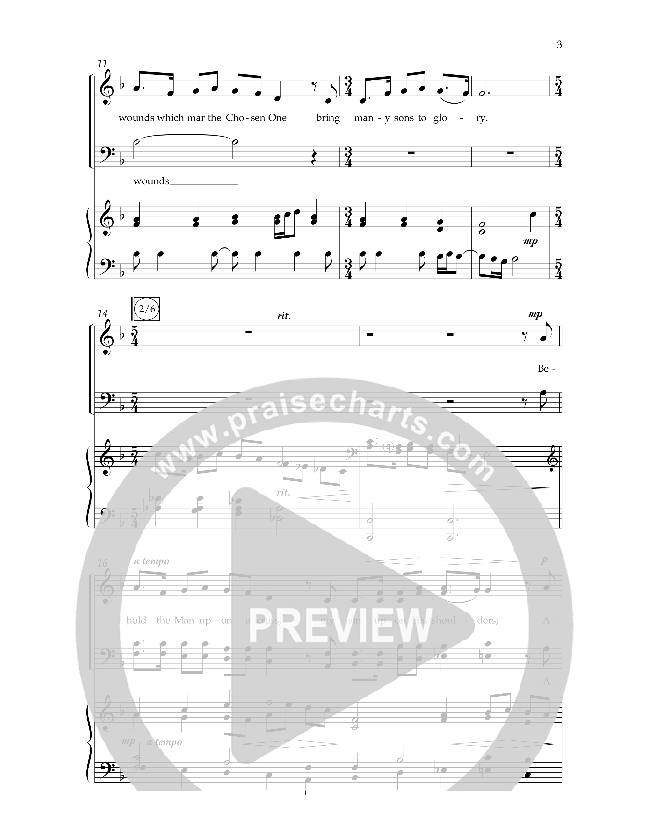 How Deep The Father's Love For Us (Choral Anthem SATB) Anthem (SATB/Piano) (Lifeway Choral / Arr. Phillip Keveren)