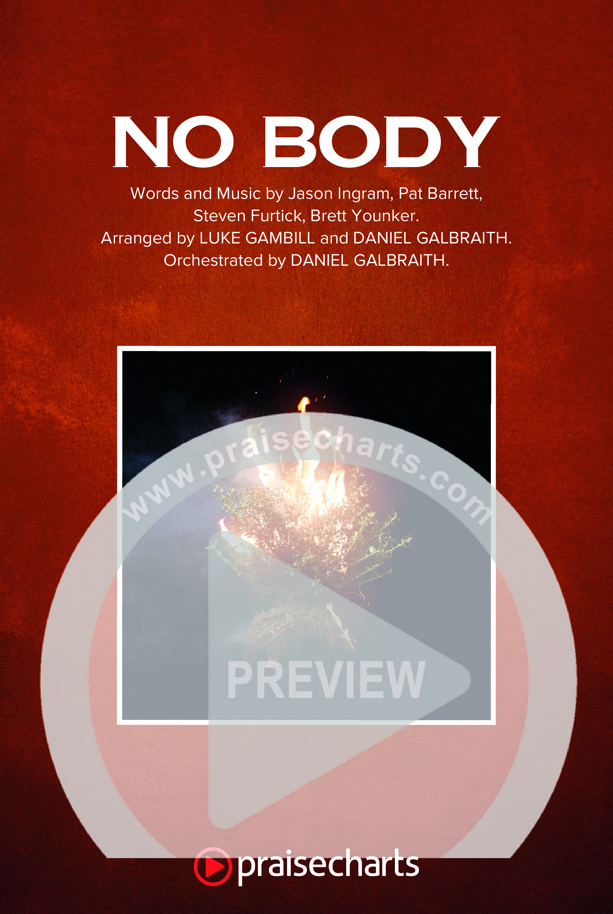 No Body (Worship Choir/SAB) Octavo Cover Sheet (Elevation Worship / Jonsal Barrientes / Arr. Luke Gambill)