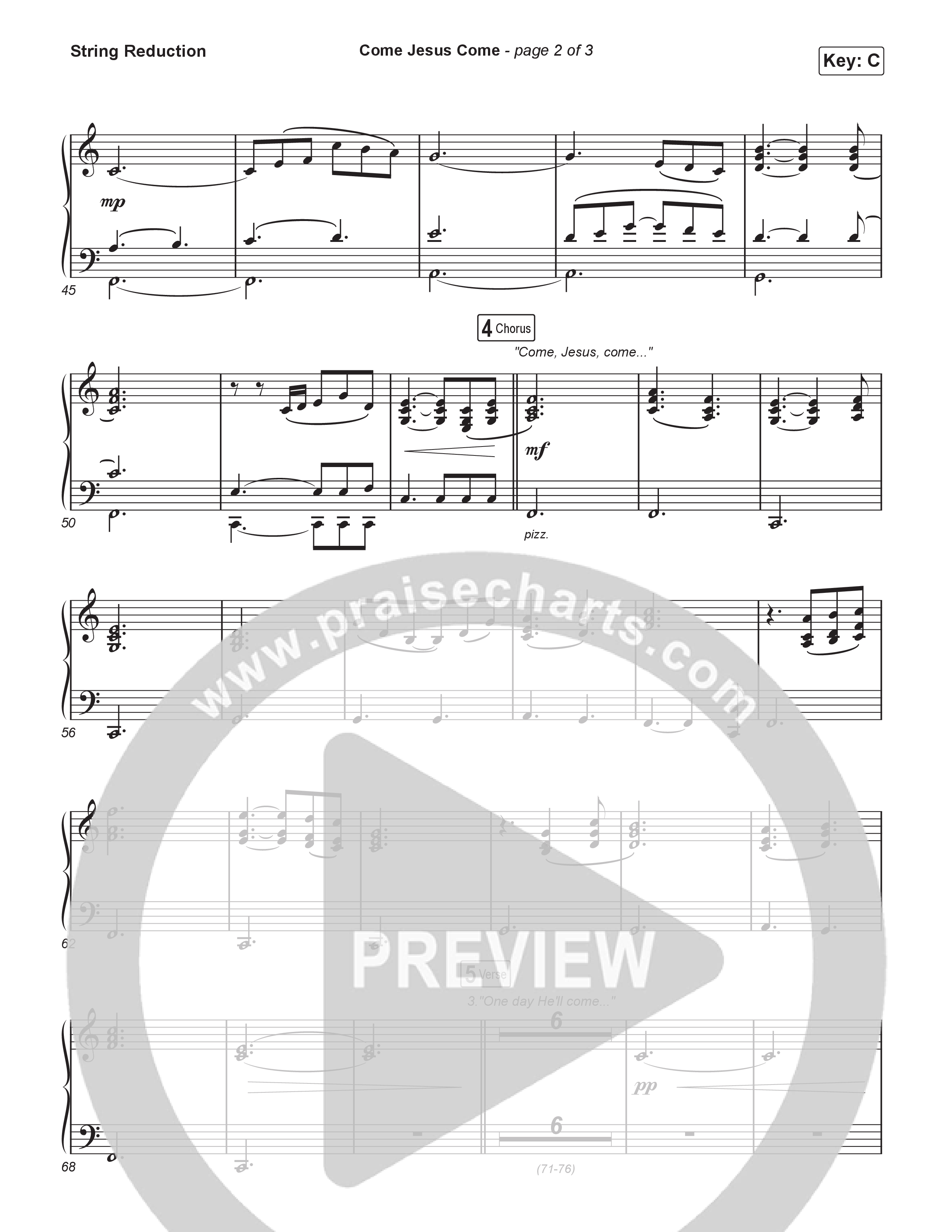 Come Jesus Come (Sing It Now) String Reduction (CeCe Winans / Arr. Luke Gambill)