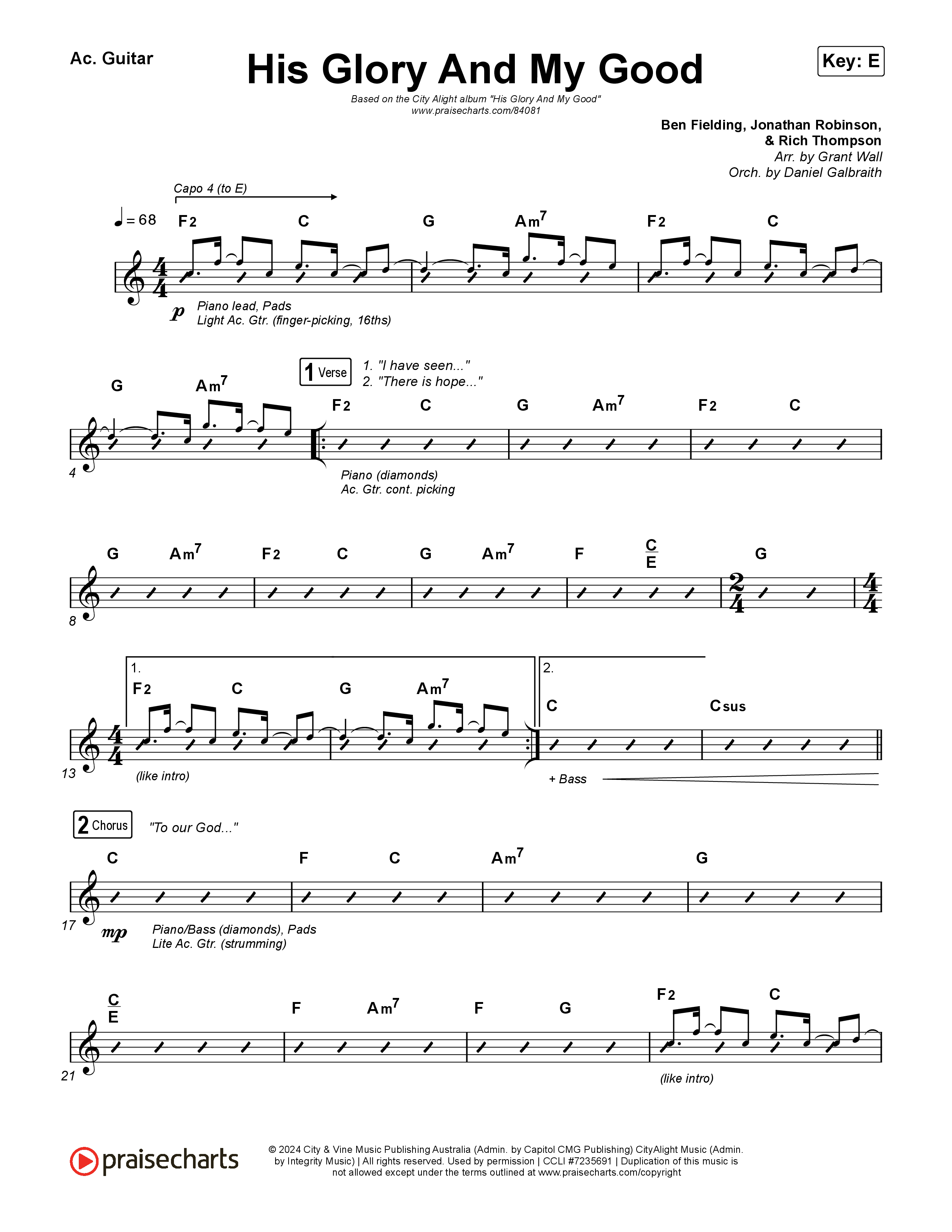 His Glory And My Good Acoustic Guitar (CityAlight)