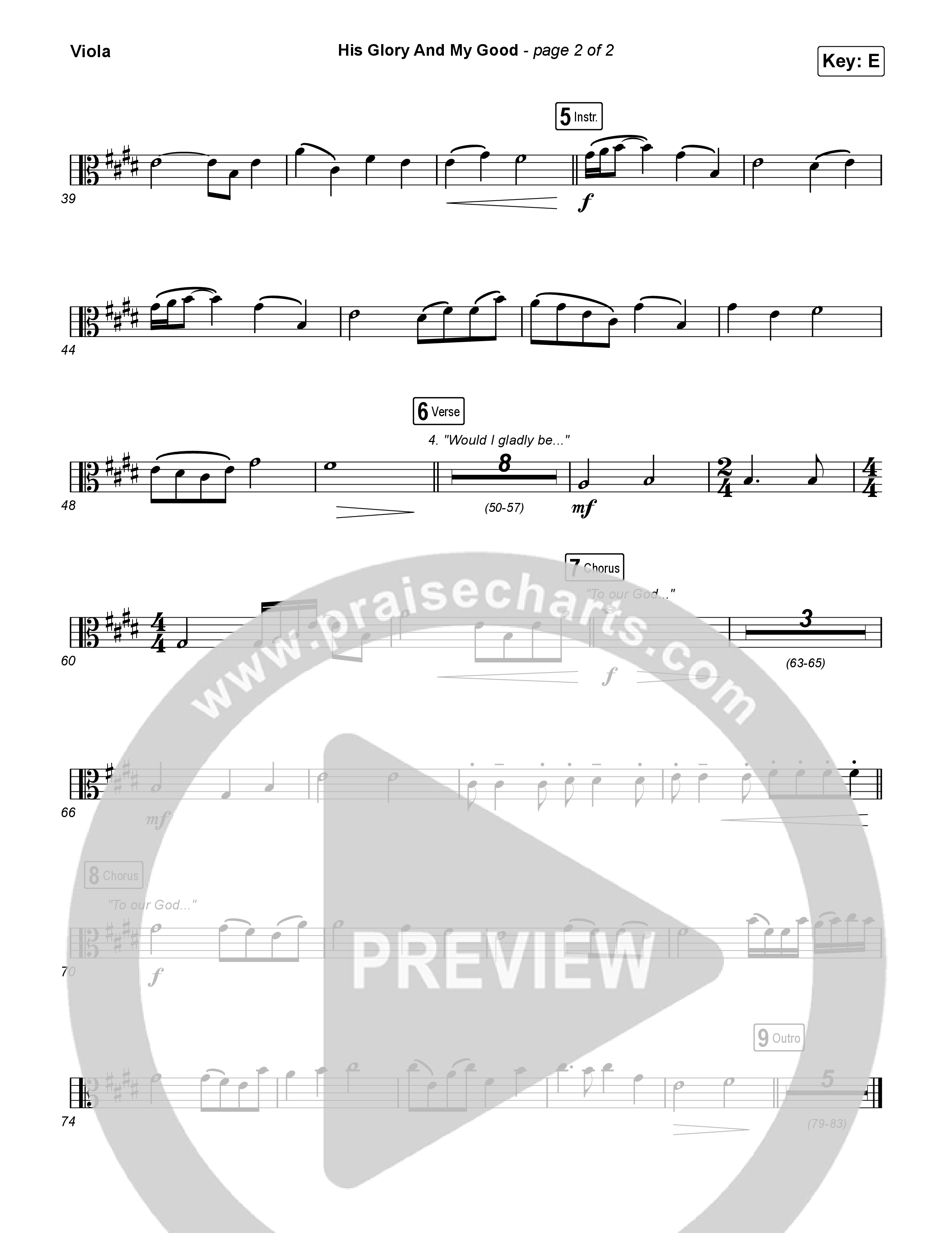 His Glory And My Good Viola (CityAlight)