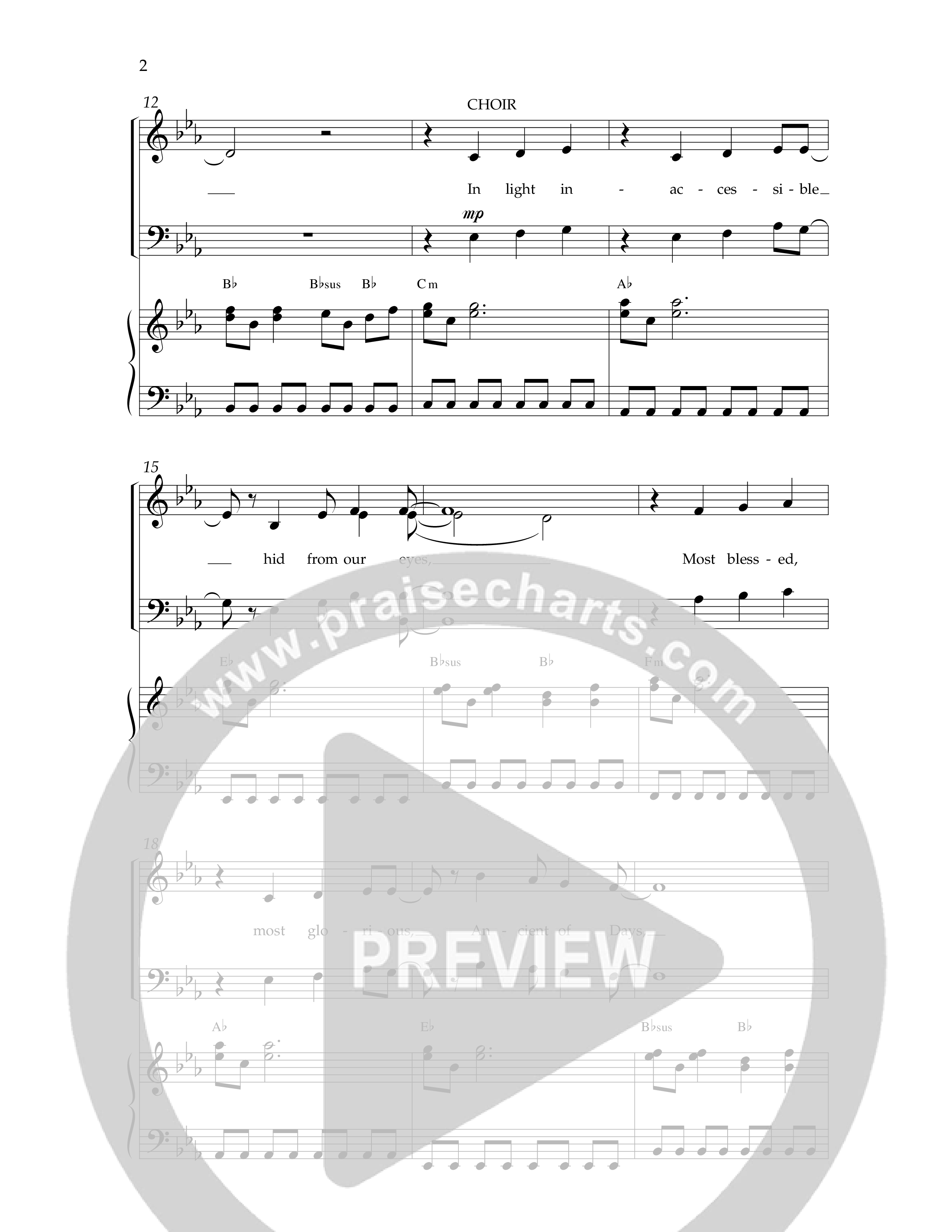 Immortal Invisible (Choral Anthem SATB) Anthem (SATB/Piano) (Lifeway Choral / Arr. Cliff Duren)
