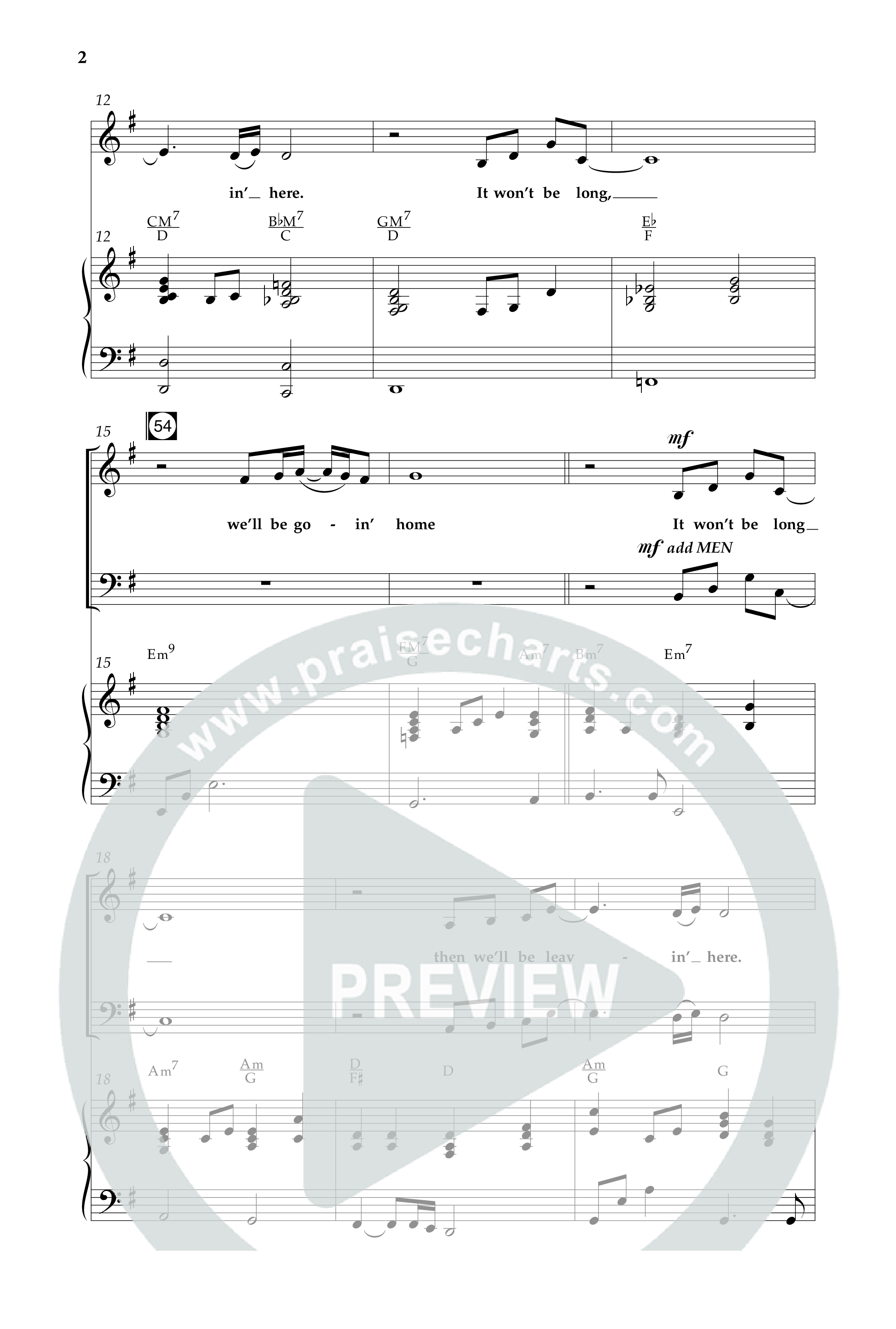 It Wont Be Long (with Soon And Very Soon) (Choral Anthem SATB) Anthem (SATB/Piano) (Lifeway Choral / Arr. Dave Williamson)