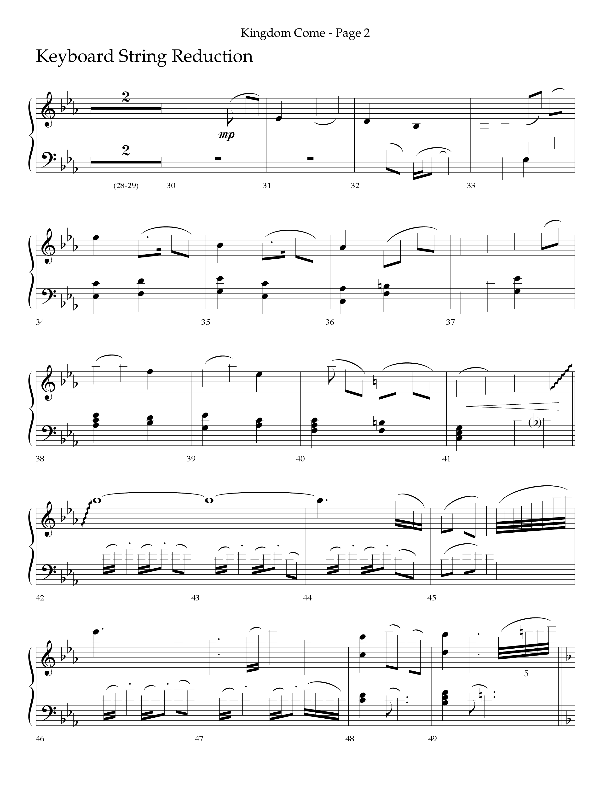 Kingdom Come (Choral Anthem SATB) String Reduction (Lifeway Choral / Arr. Bradley Knight)