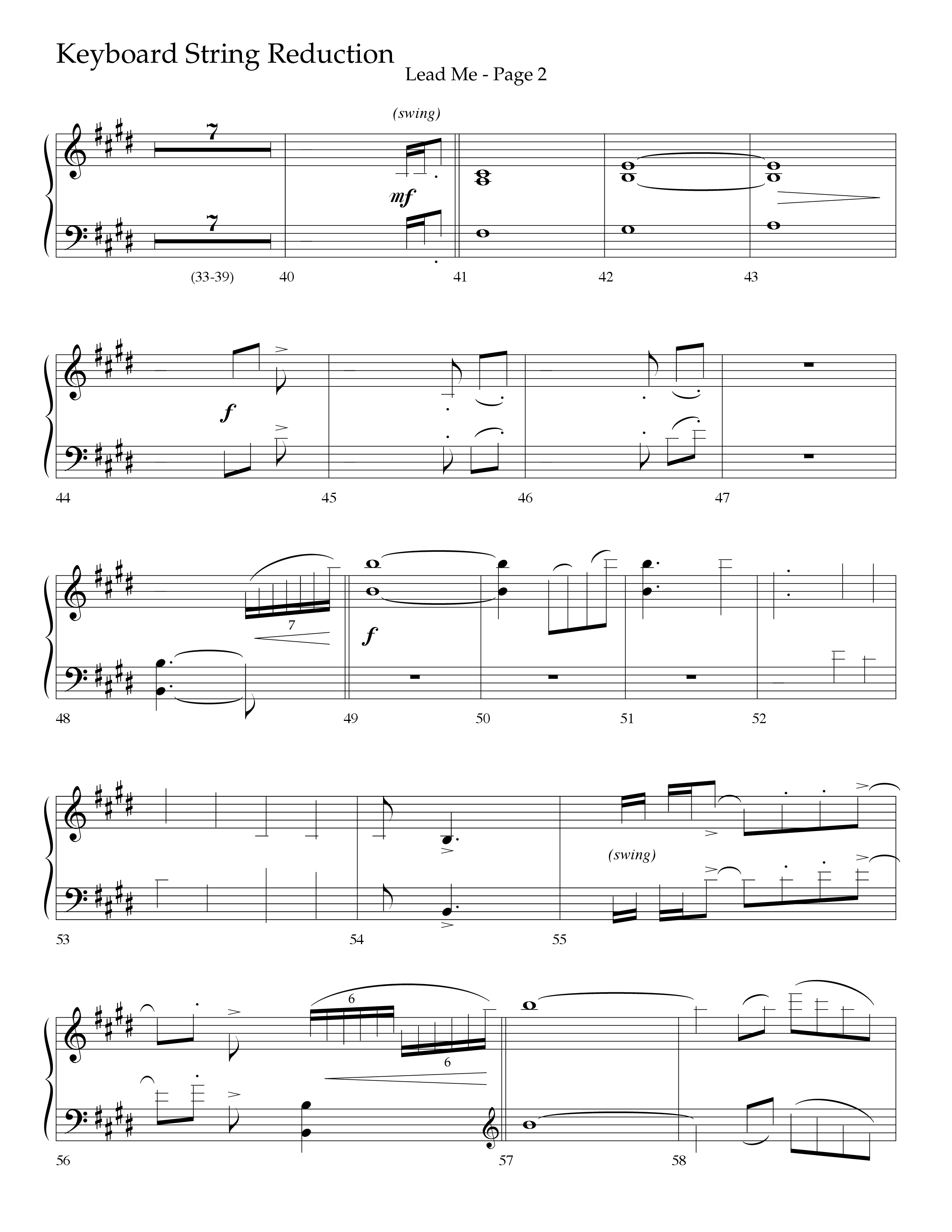 Lead Me (Choral Anthem SATB) String Reduction (Lifeway Choral / Arr. Jason Webb)