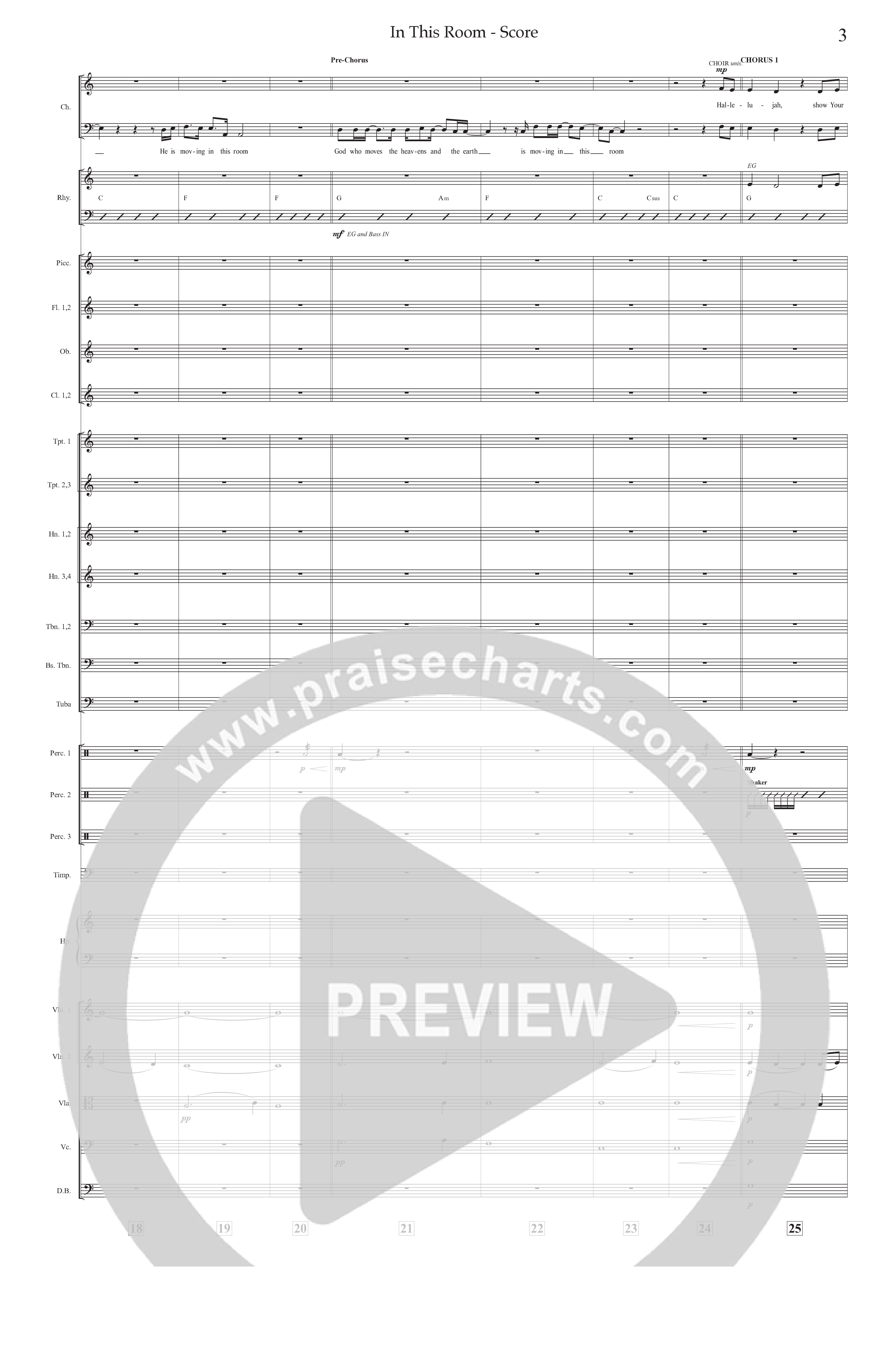 In This Room Conductor's Score (Prestonwood Worship / Arr. Dylan McNab / Orch. Johann Acuna)
