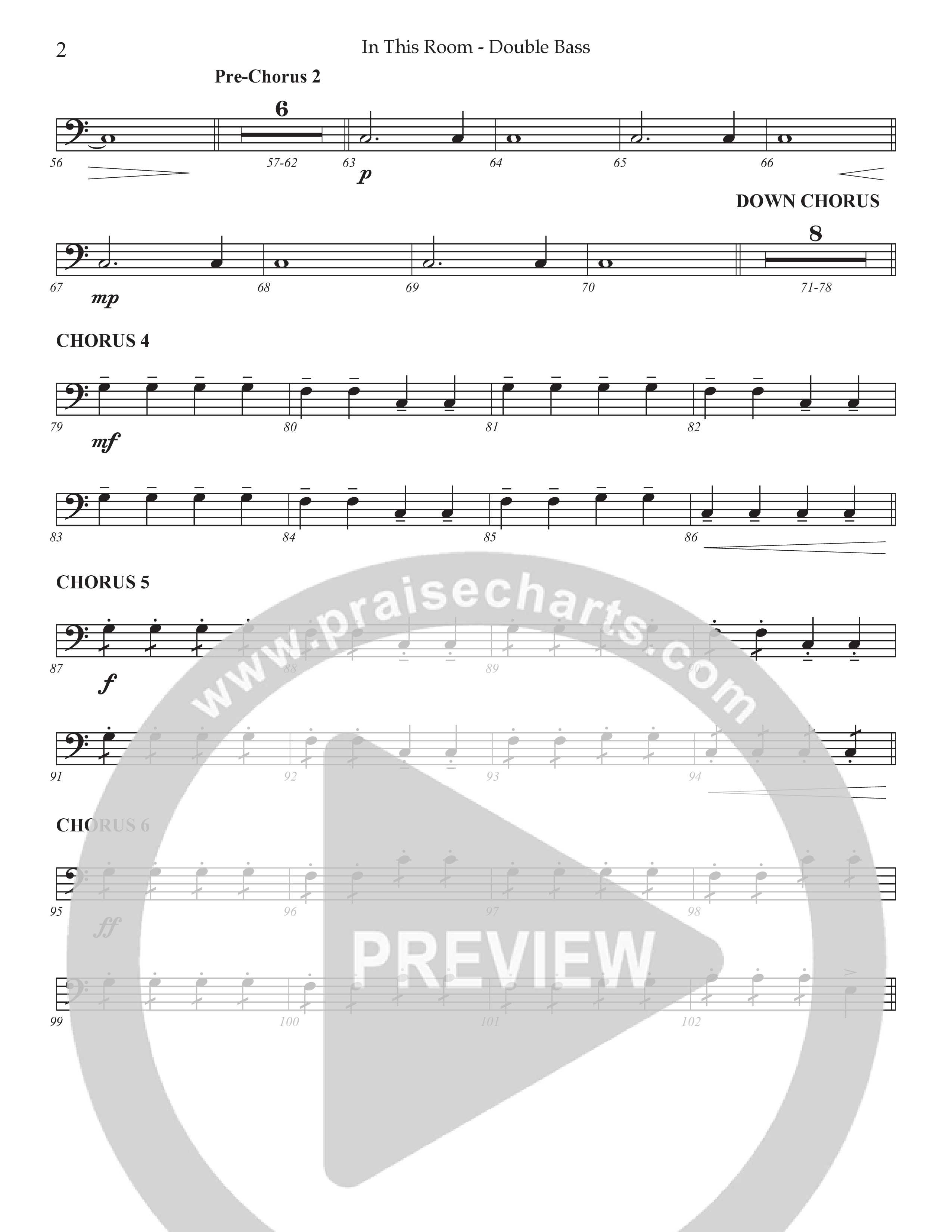 In This Room Double Bass (Prestonwood Worship / Arr. Dylan McNab / Orch. Johann Acuna)