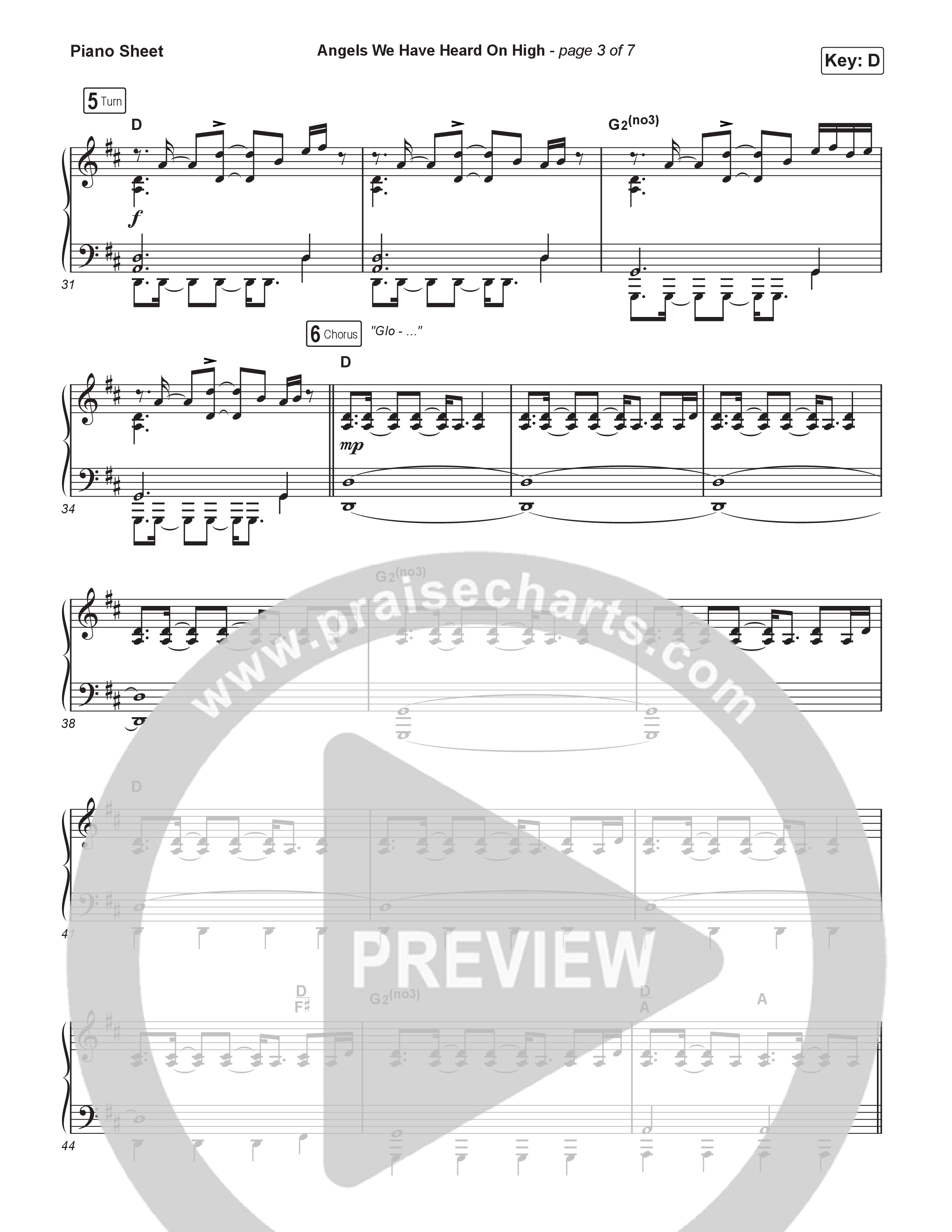 Angels We Have Heard On High (Choral/SATB) Piano Sheet (Hannah Kerr / Arr. Travis Cottrell / Orch. Mason Brown)