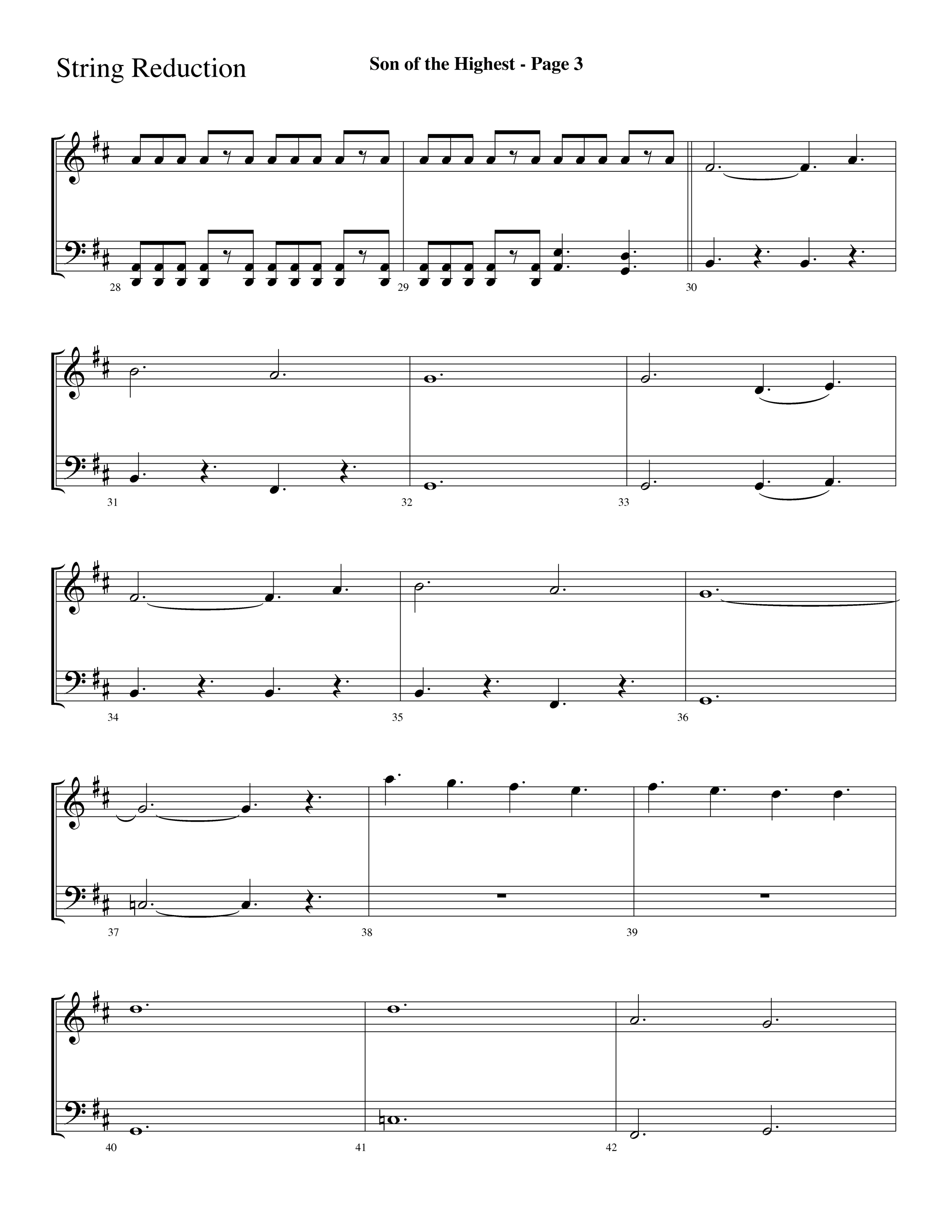 Son Of The Highest (with Righteous And Eternal One, Joyful Joyful We Adore Thee, O Come Let Us Adore (Choral Anthem SATB) String Reduction (Lifeway Choral / Arr. Dave Williamson)