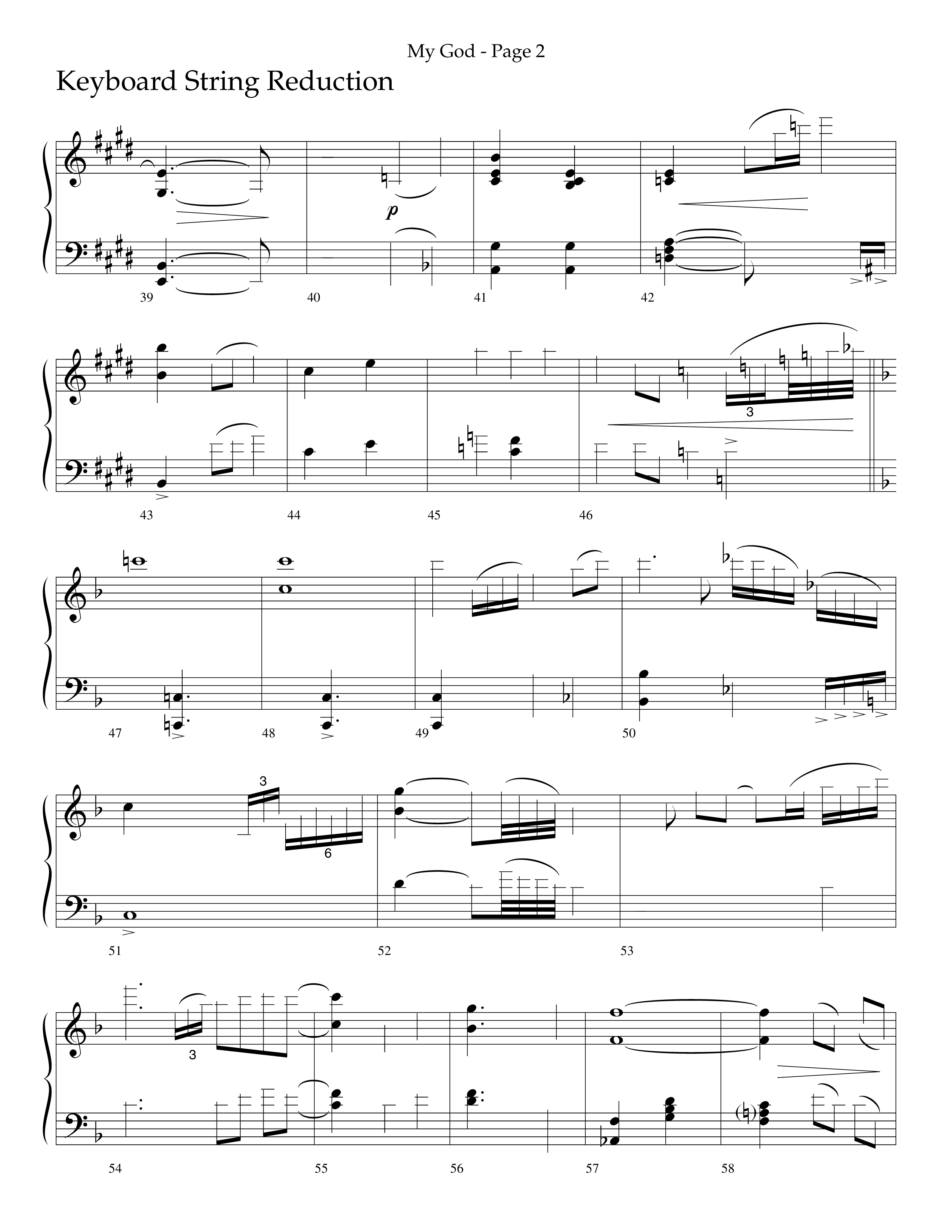 My God (Choral Anthem SATB) String Reduction (Lifeway Choral / Arr. Jason Webb)