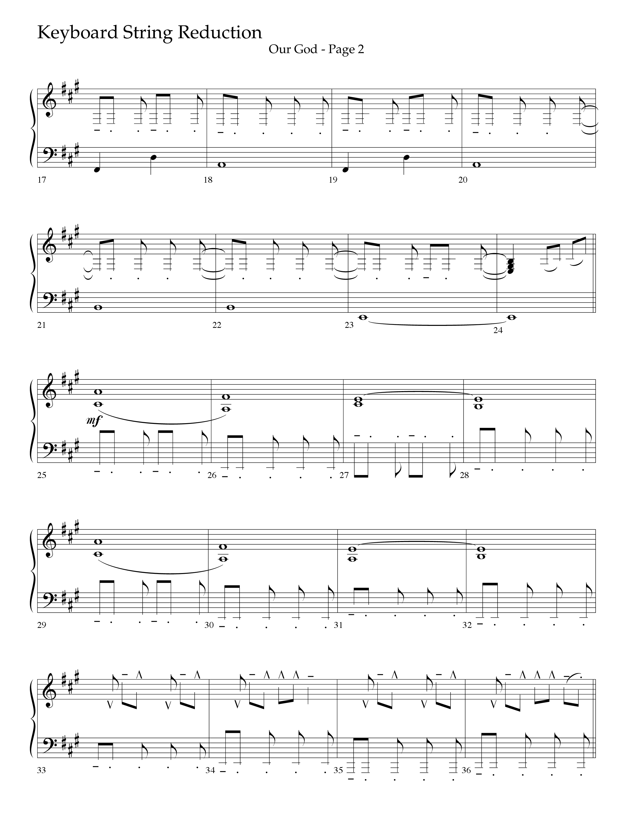Our God (Choral Anthem SATB) String Reduction (Lifeway Choral / Arr. Travis Cottrell / Arr. Keith Wilbanks)