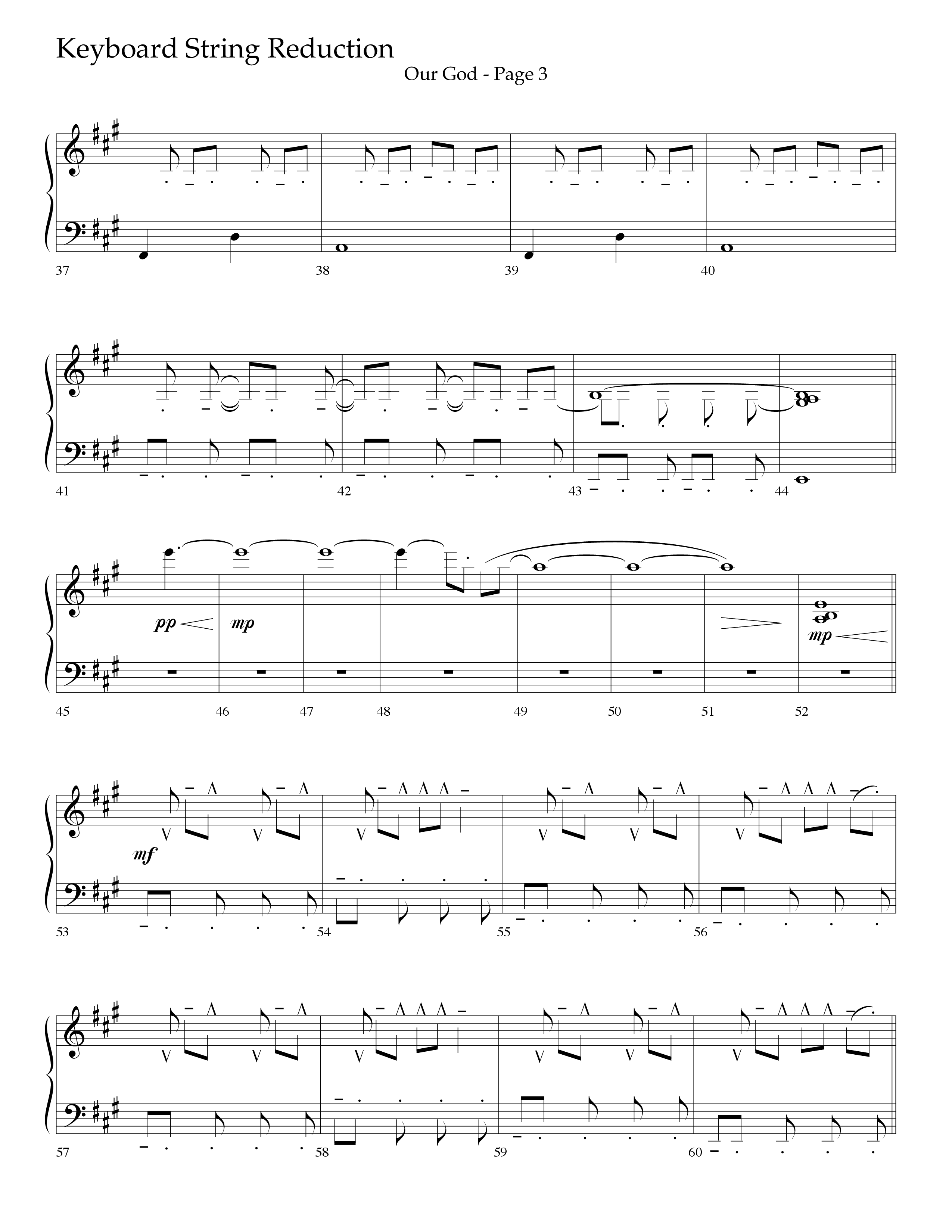Our God (Choral Anthem SATB) String Reduction (Lifeway Choral / Arr. Travis Cottrell / Arr. Keith Wilbanks)