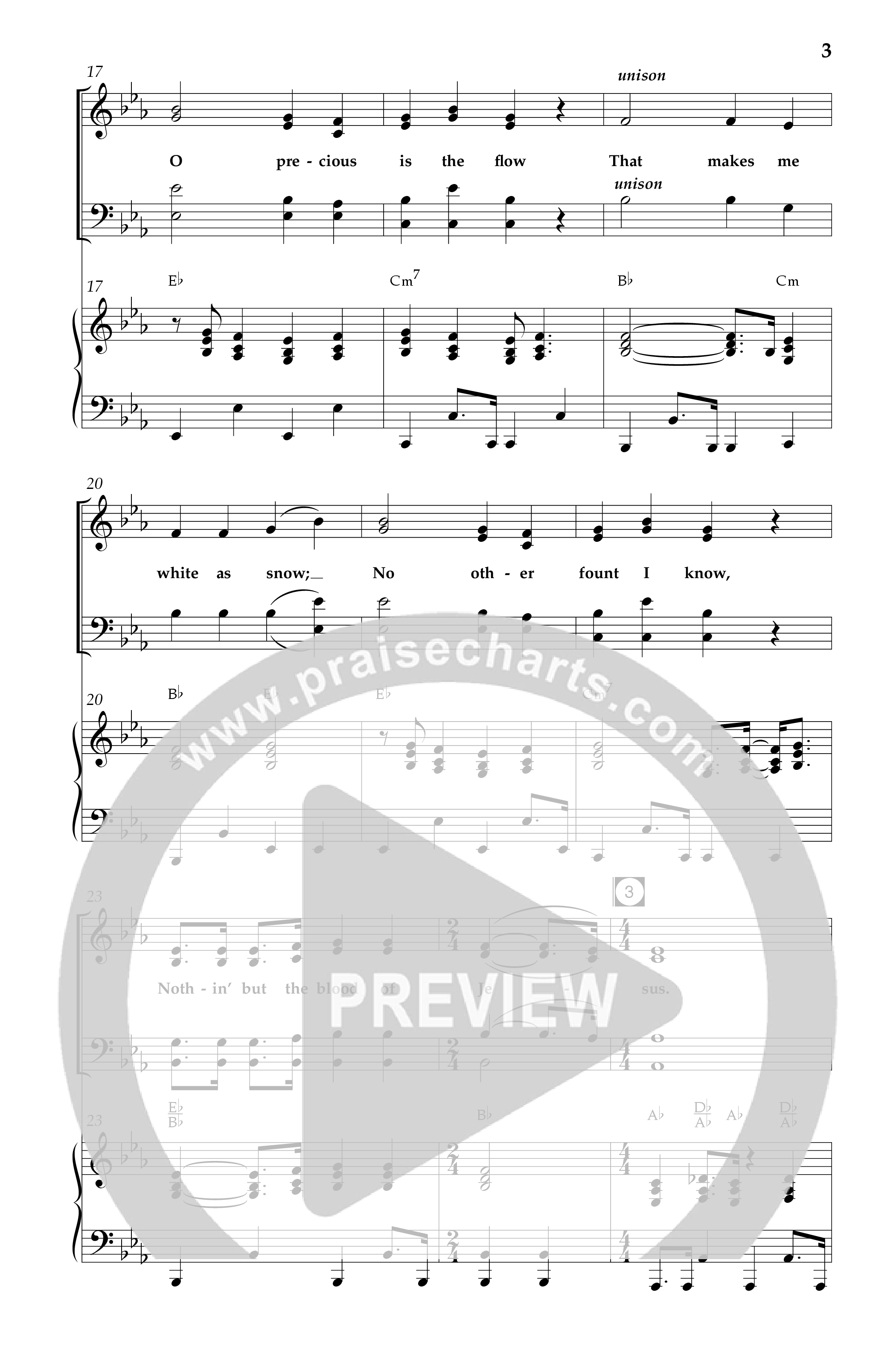 Nothing But The Blood (with Are You Washed In The Blood, There Is Power In The Blood) (Choral Anthem SATB) Anthem (SATB/Piano) (Lifeway Choral / Arr. Dave Williamson)