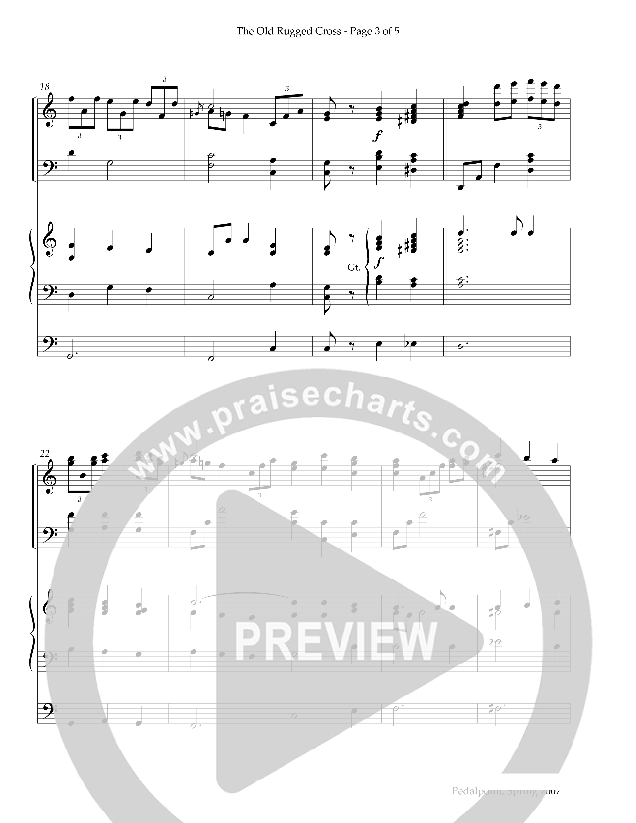 The Old Rugged Cross (Instrumental) Piano-Organ (Lifeway Worship / Arr. Stan Pethel / Arr. James Pethel)