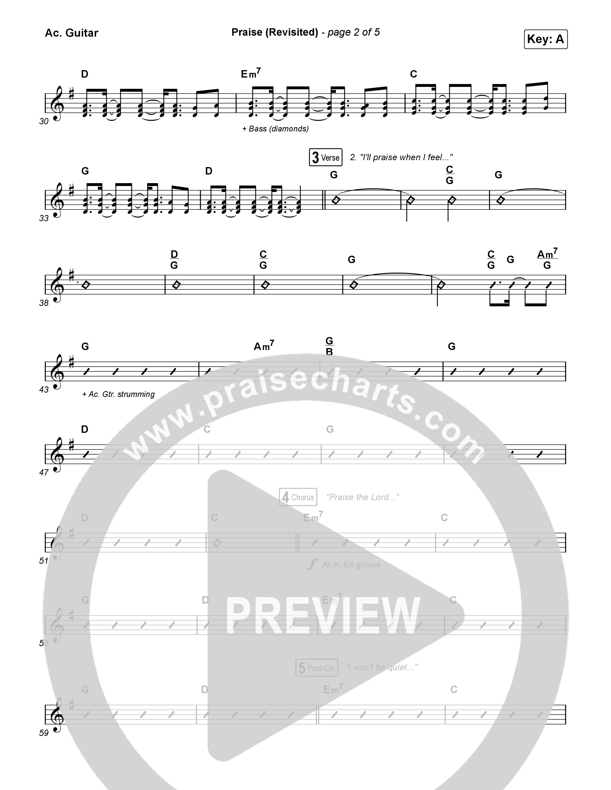 Praise (Revisited) Acoustic Guitar (The Worship Initiative)