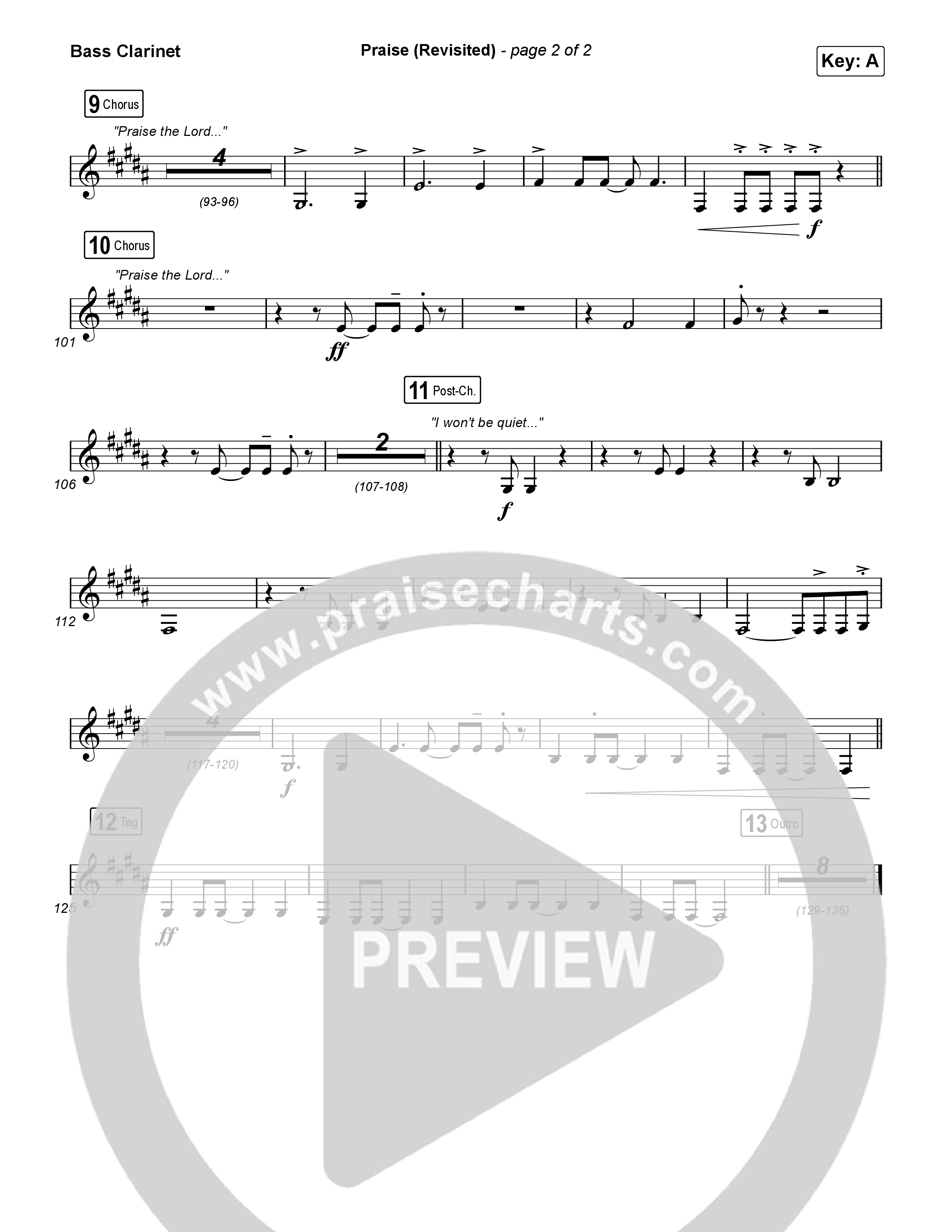 Praise (Revisited) Bass Clarinet (The Worship Initiative)