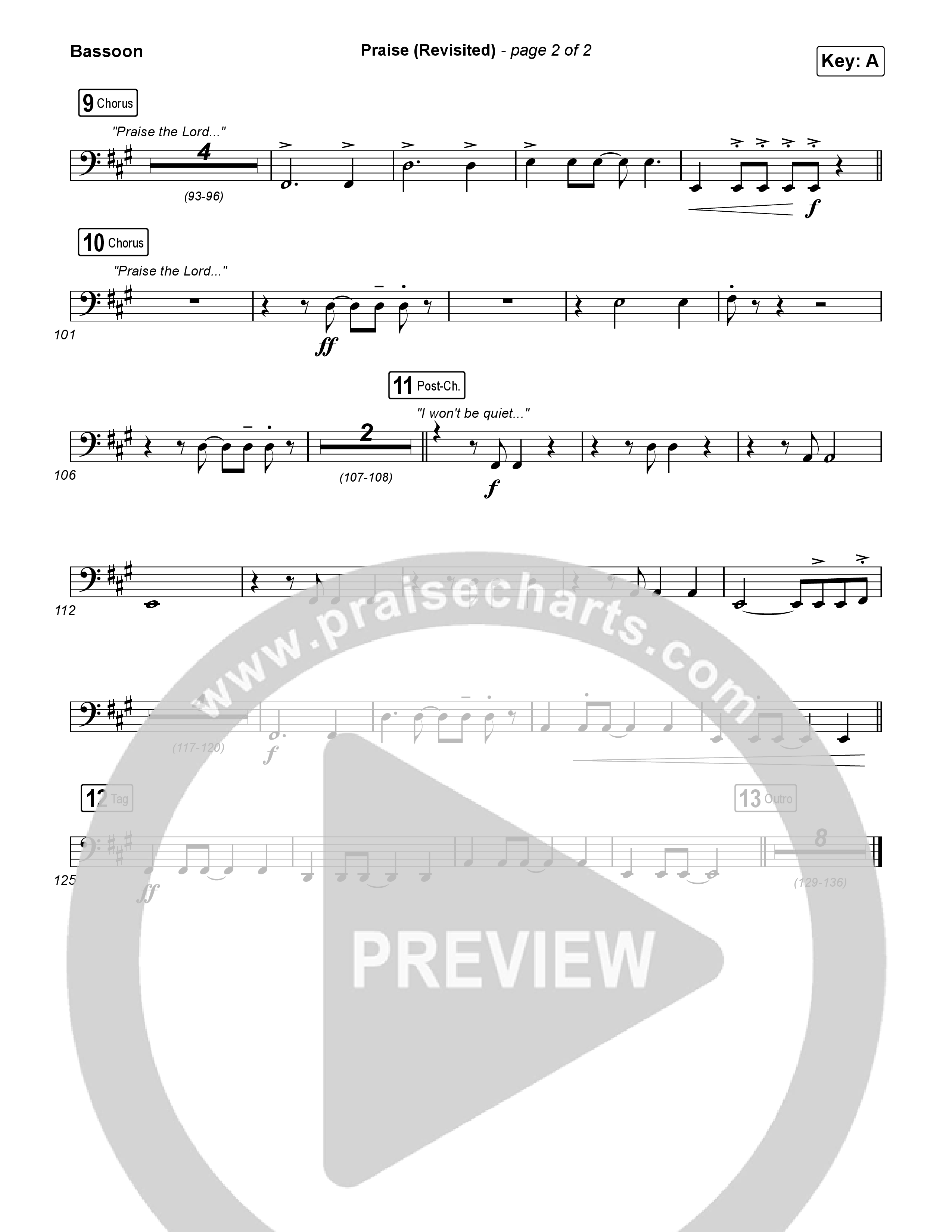 Praise (Revisited) Bassoon (The Worship Initiative)