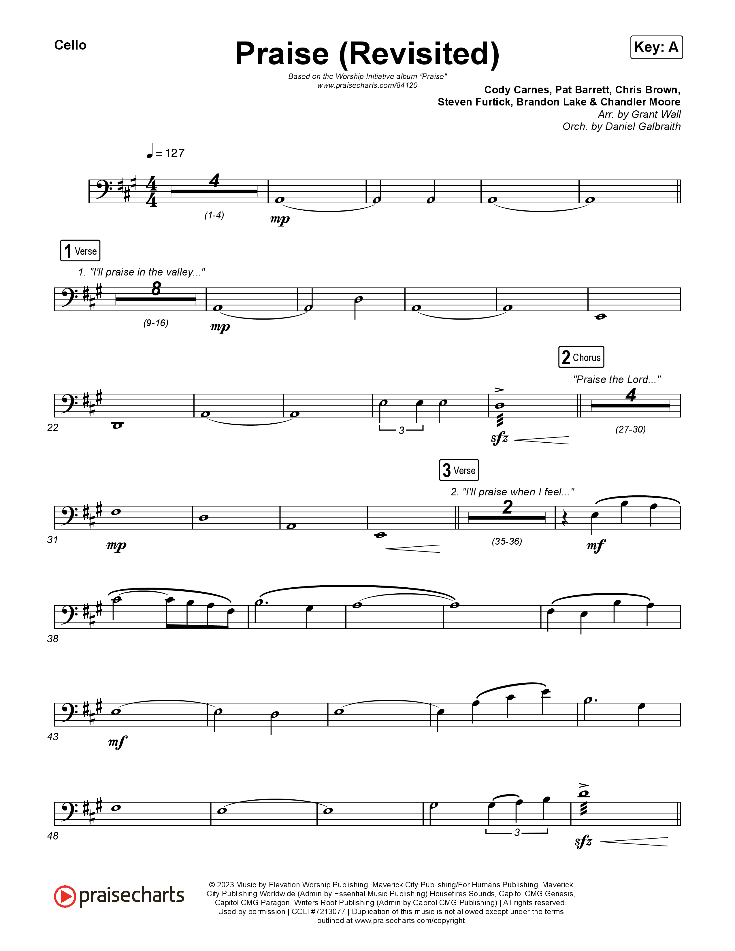 Praise (Revisited) Cello (The Worship Initiative)