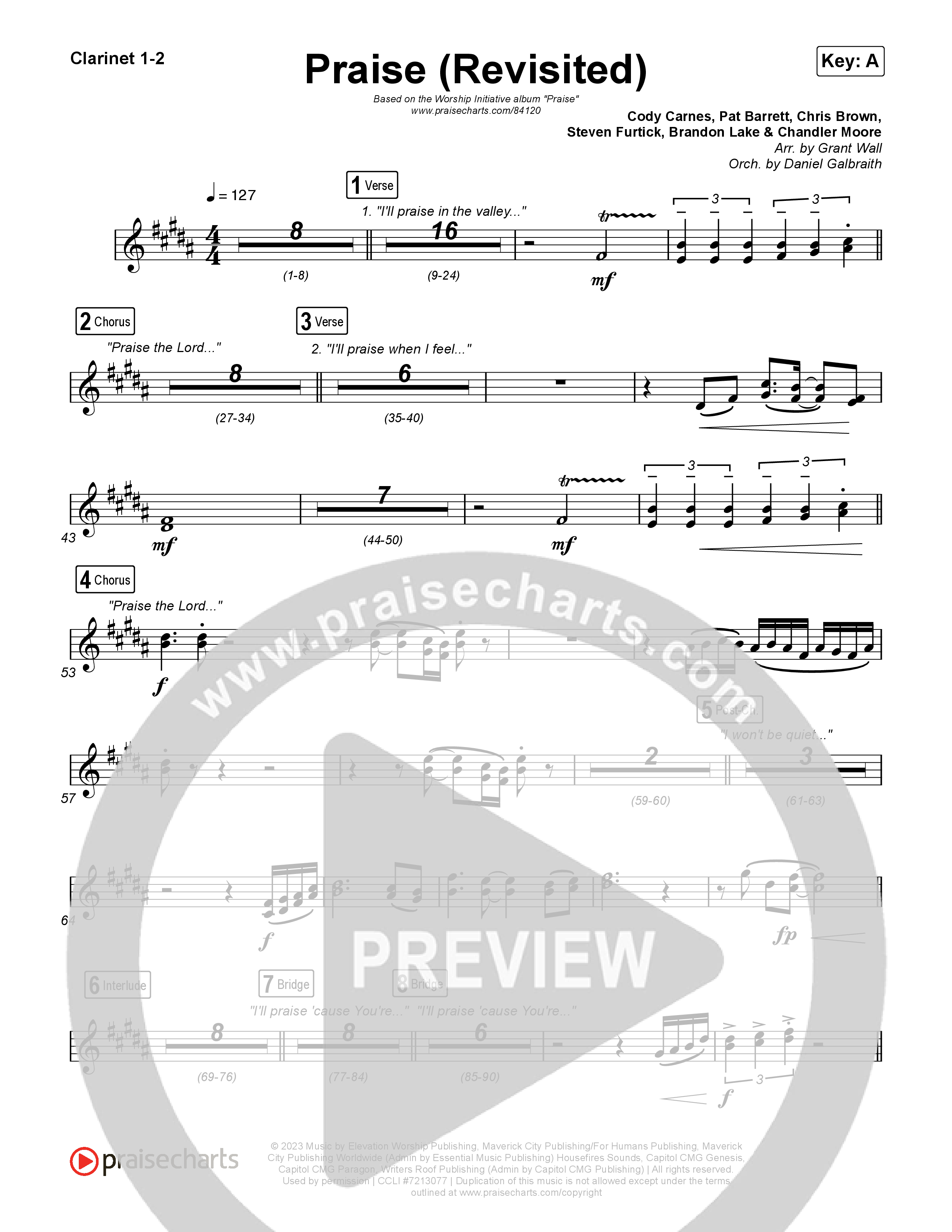 Praise (Revisited) Clarinet 1,2 (The Worship Initiative)