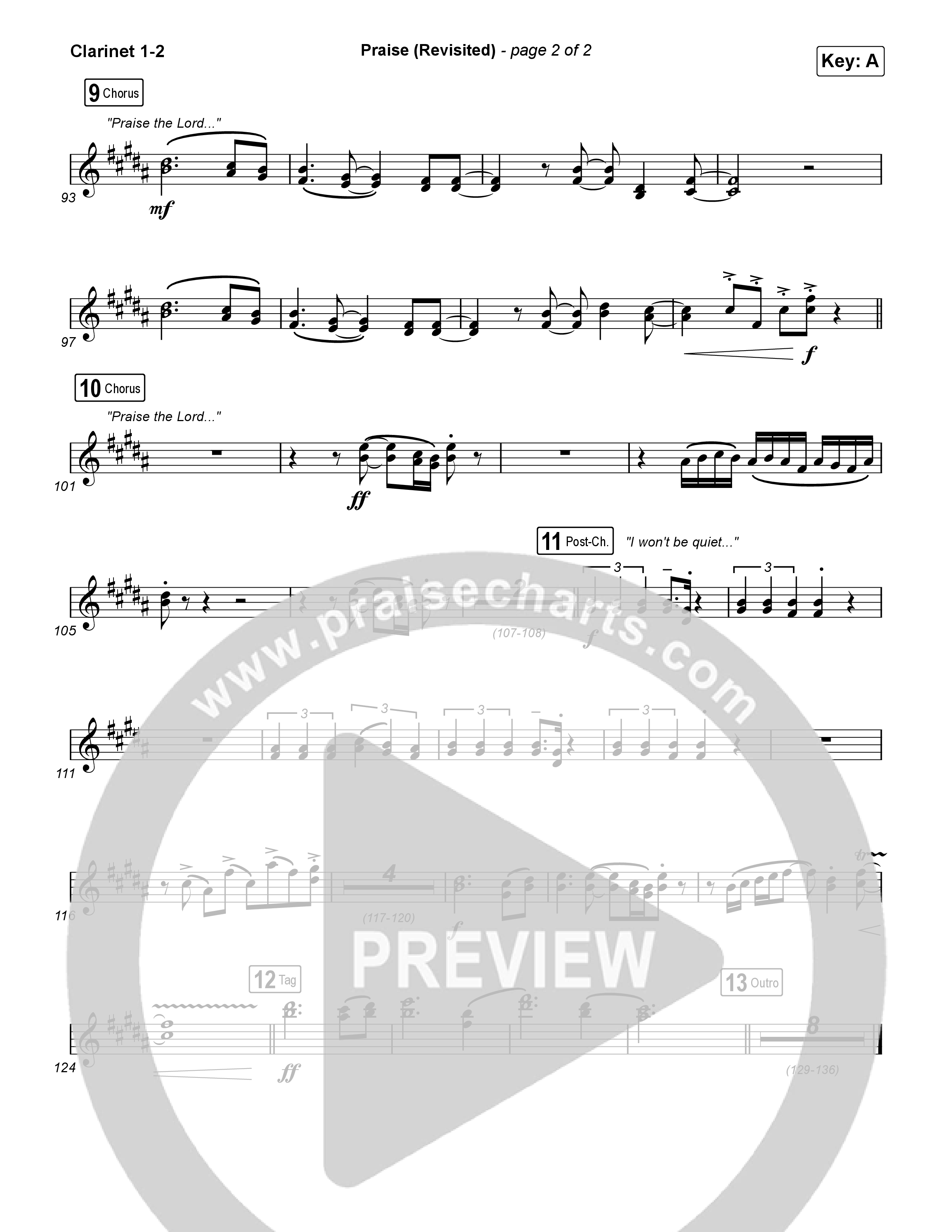 Praise (Revisited) Clarinet 1,2 (The Worship Initiative)