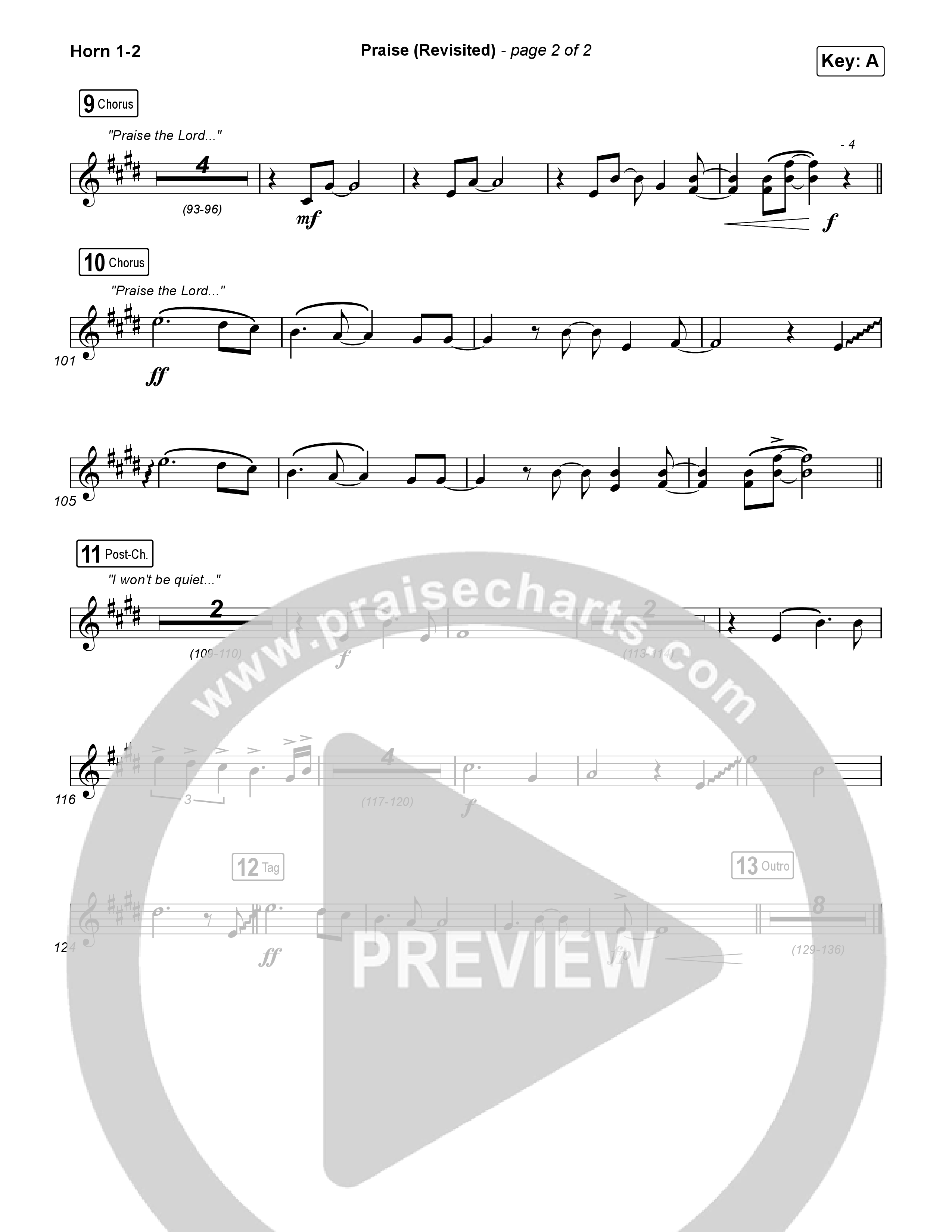 Praise (Revisited) French Horn 1,2 (The Worship Initiative)