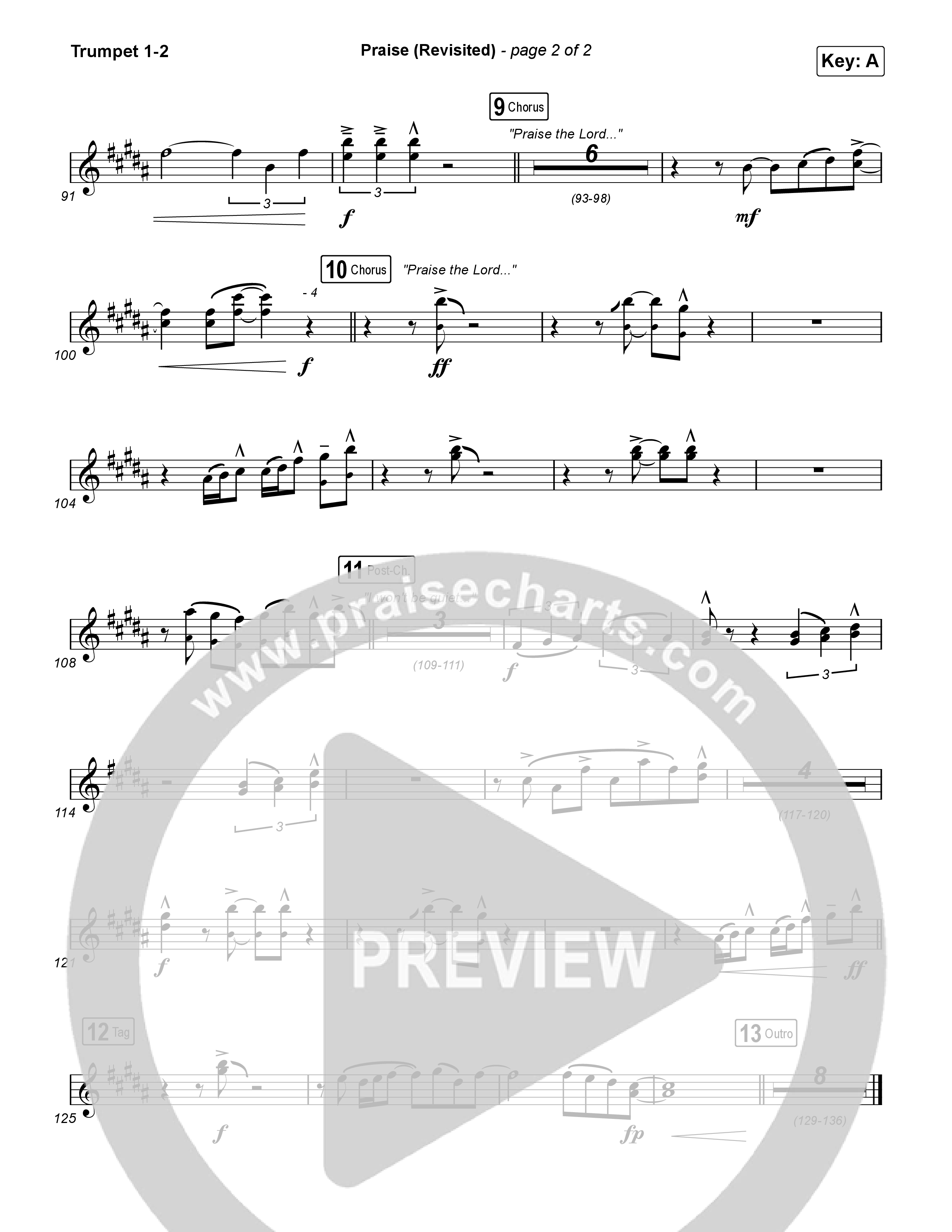 Praise (Revisited) Trumpet 1,2 (The Worship Initiative)