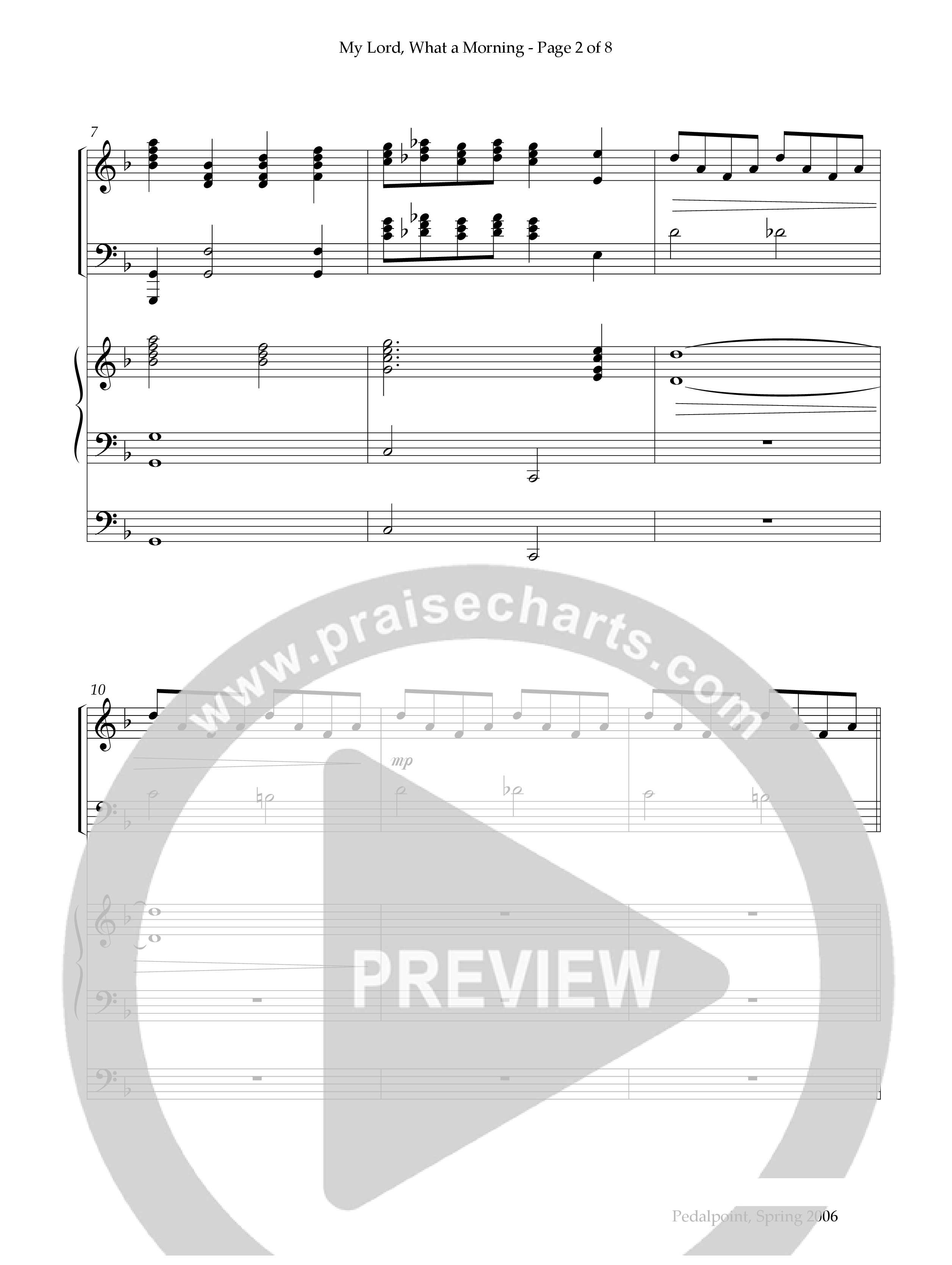 My Lord What A Morning (Instrumental) Piano-Organ (Lifeway Worship / Arr. Lynn Shaw Bailey)