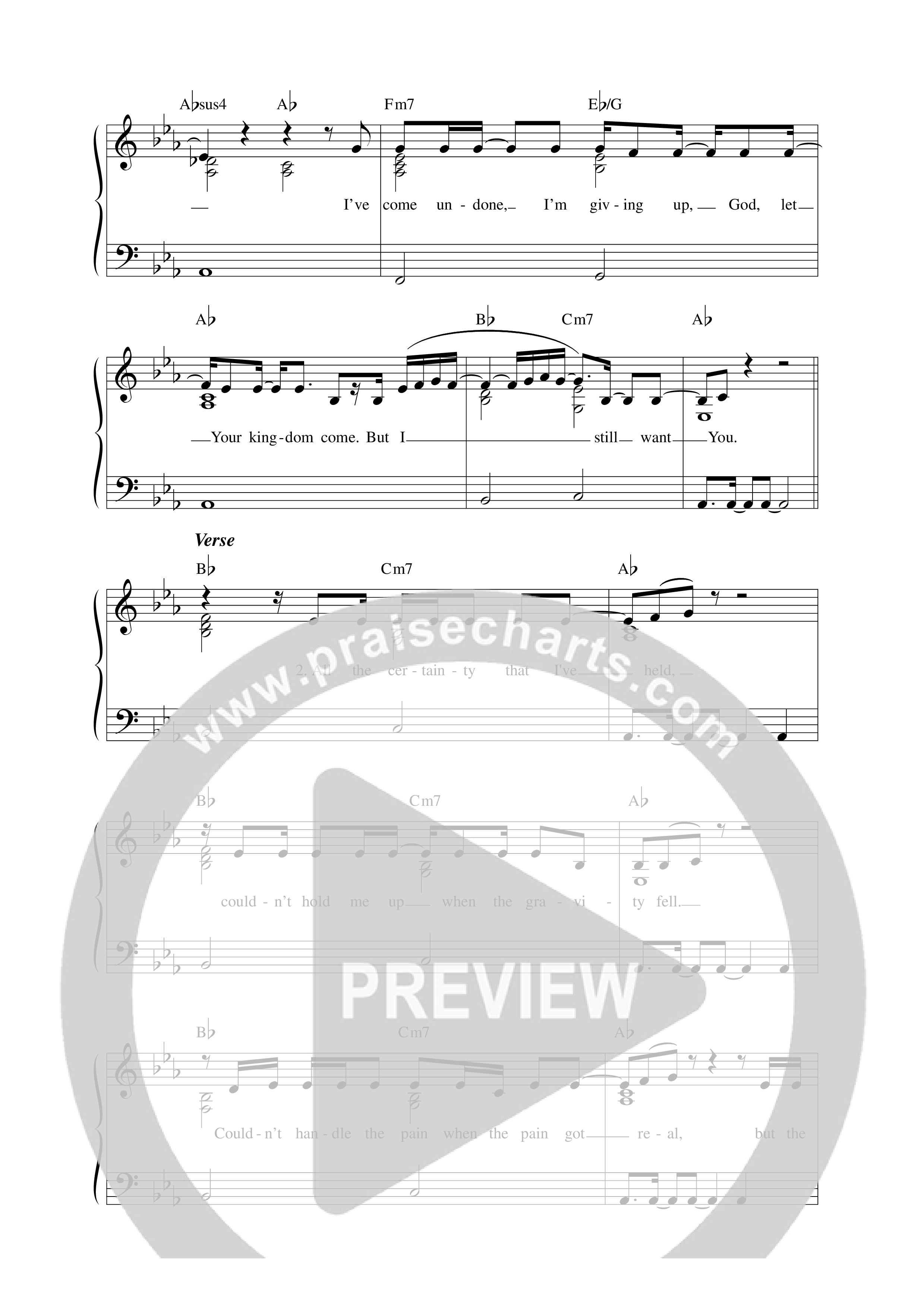 Giving Up Lead Sheet Melody (Sarah Kroger)