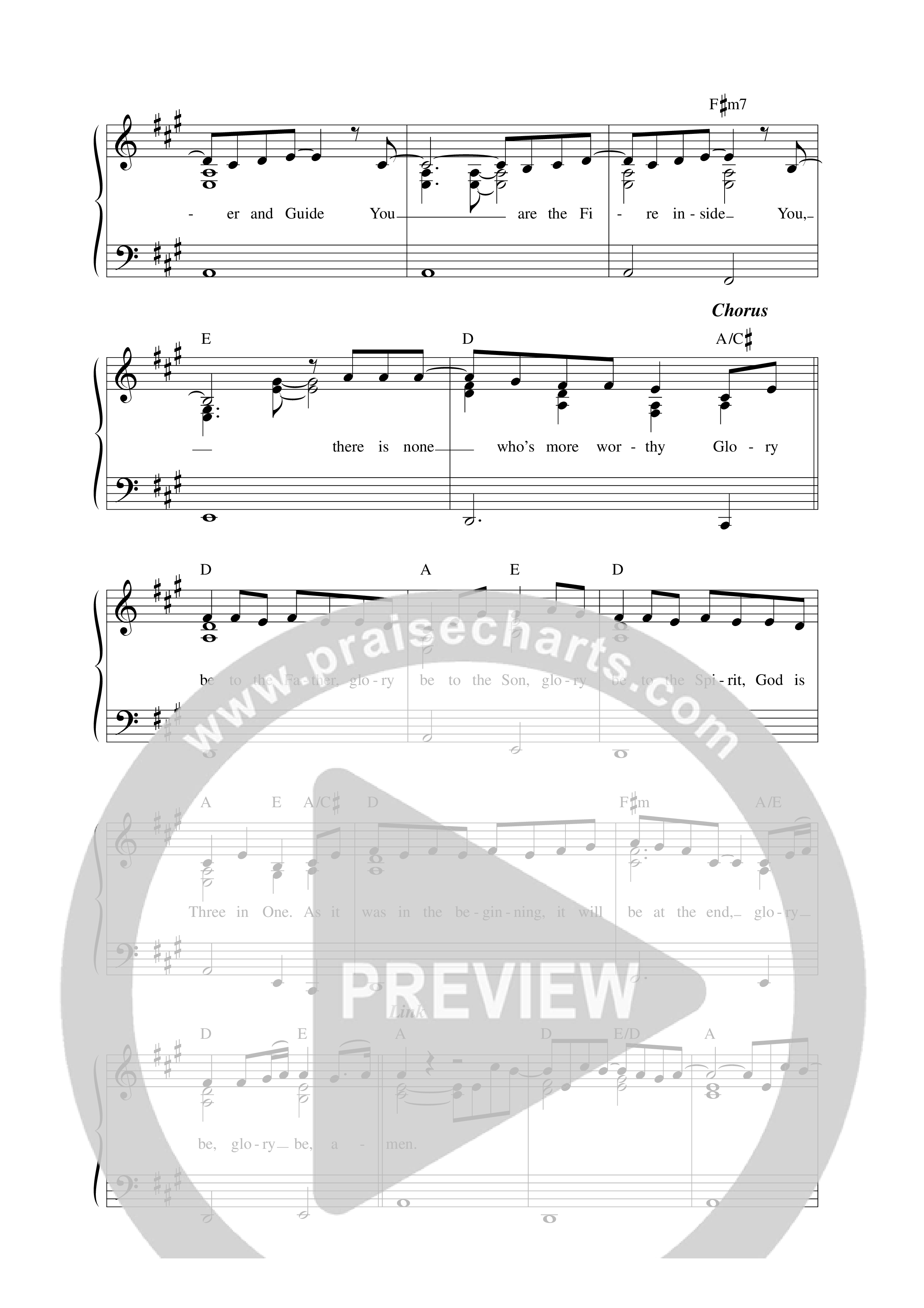 Glory Be Lead Sheet Melody (Sarah Kroger)