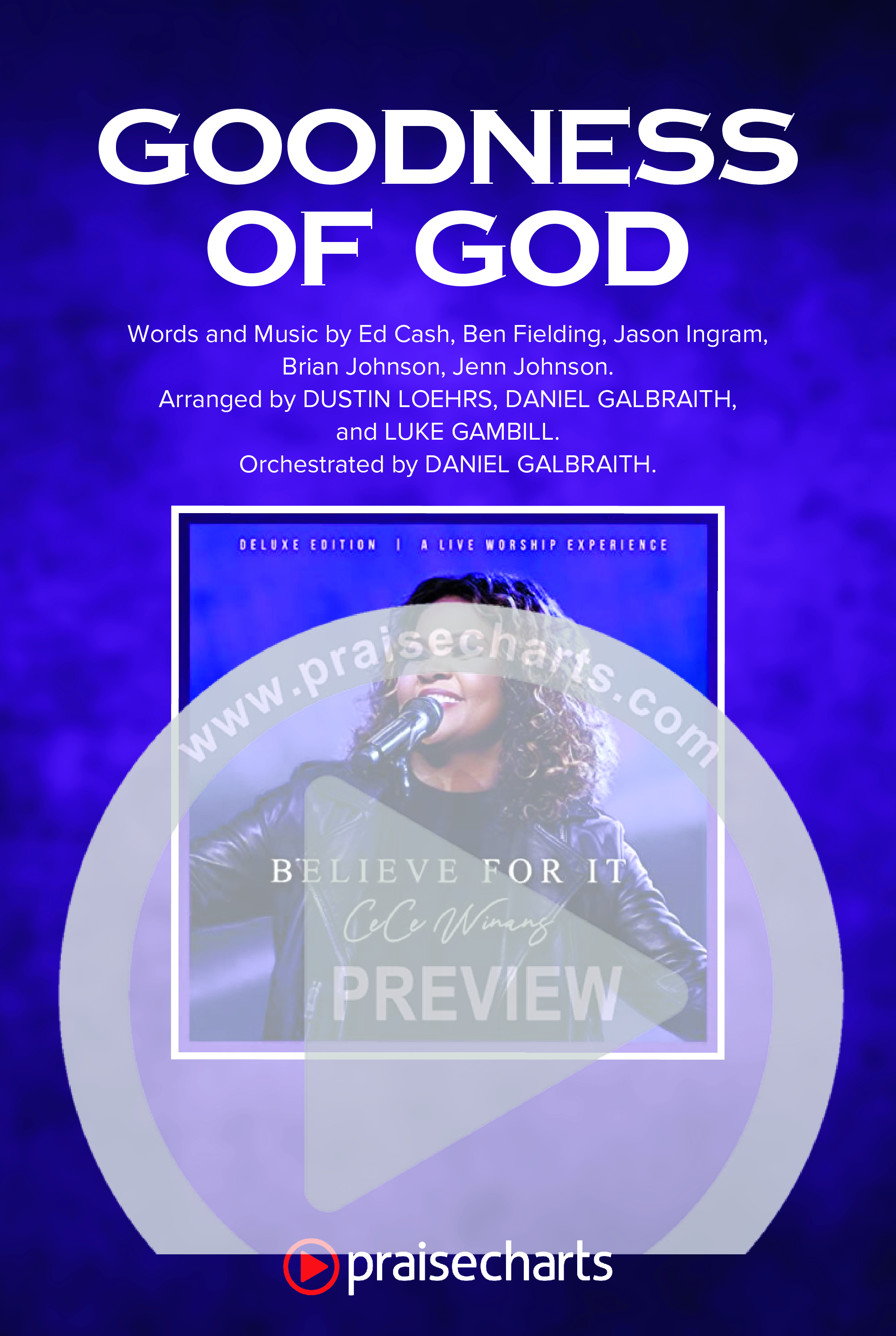 Goodness Of God (Choral Anthem SATB) Octavo Cover Sheet (CeCe Winans / Arr. Luke Gambill)