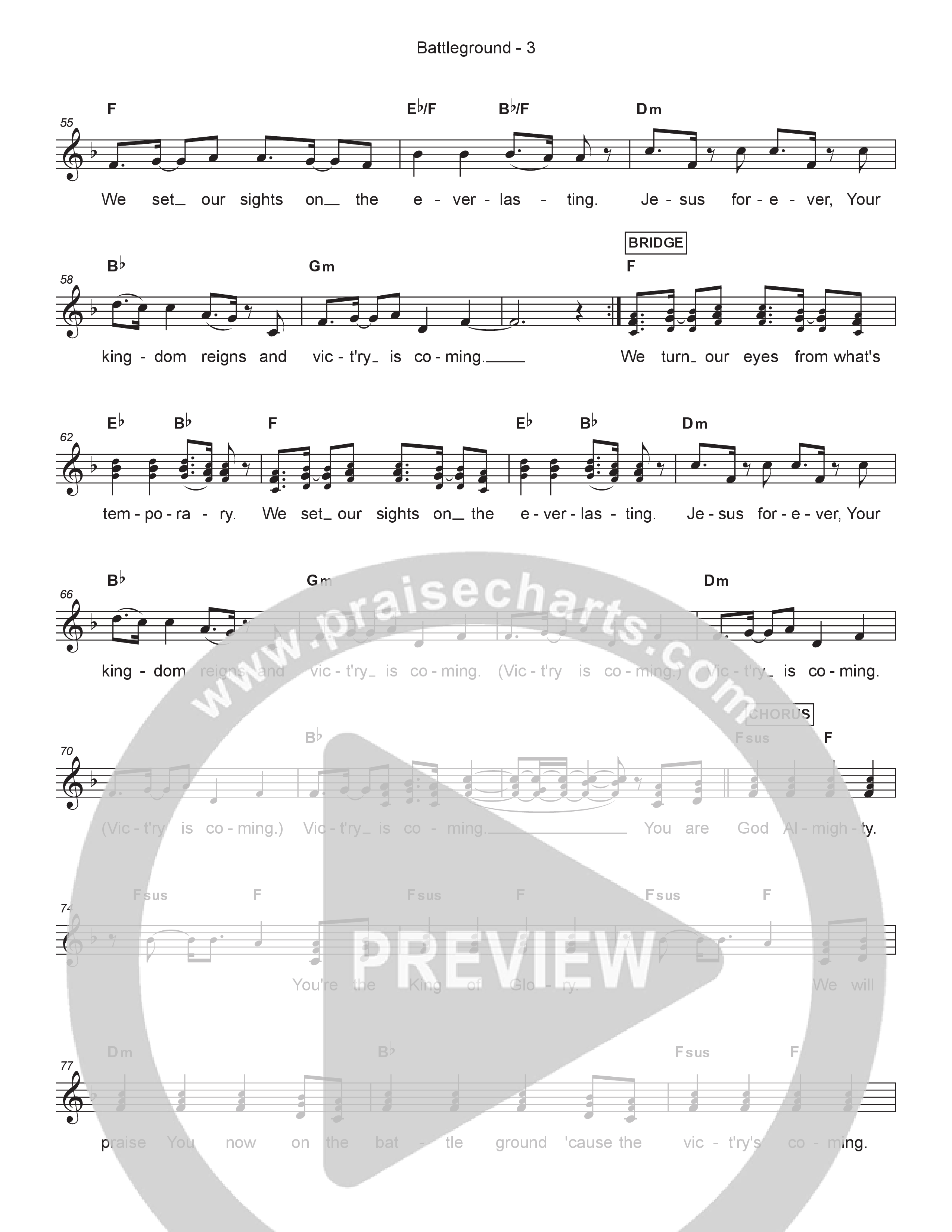 Battleground Lead Sheet Melody (Steven & Hannah Musso)
