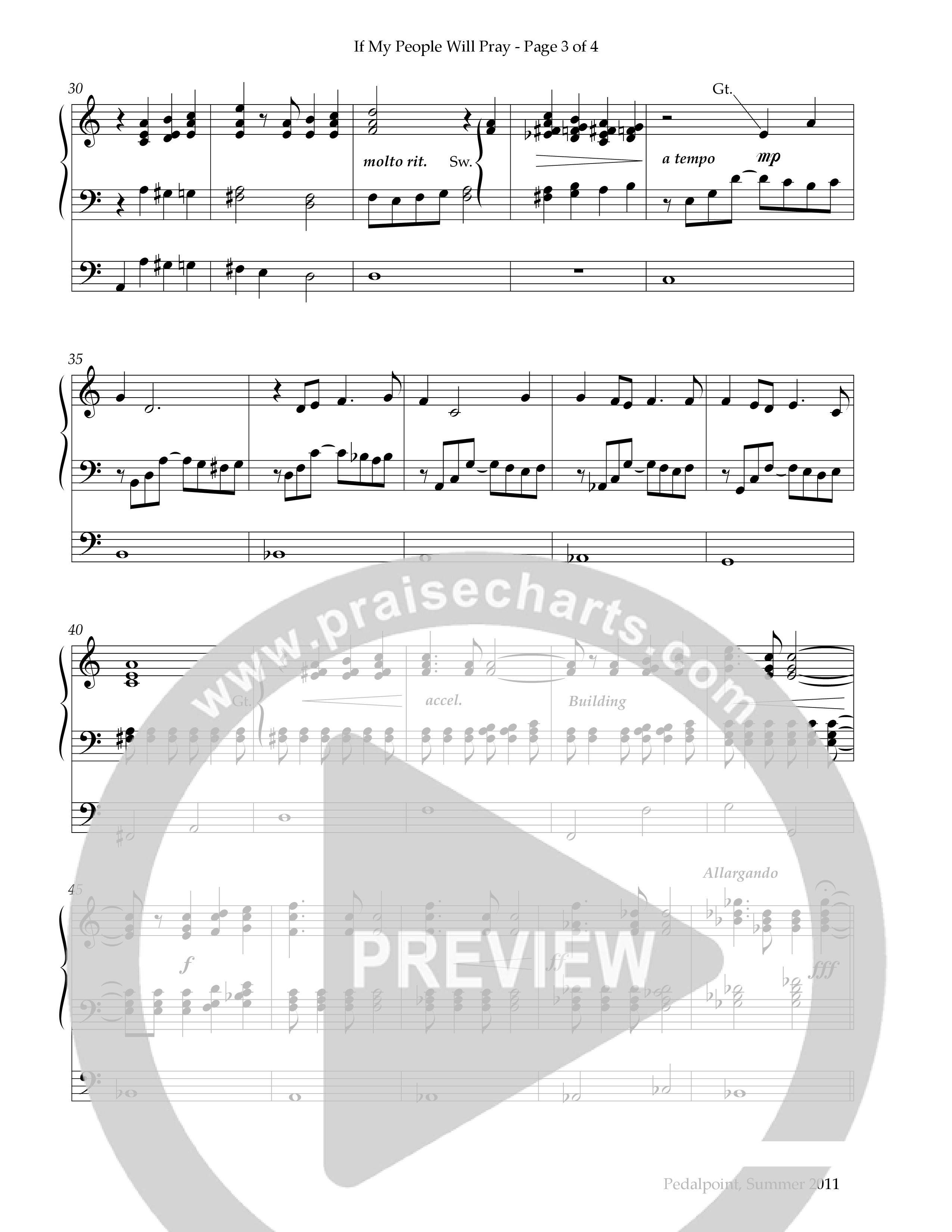 If My People Will Pray (Instrumental) Organ (Lifeway Worship / Arr. Jerry Aultman)