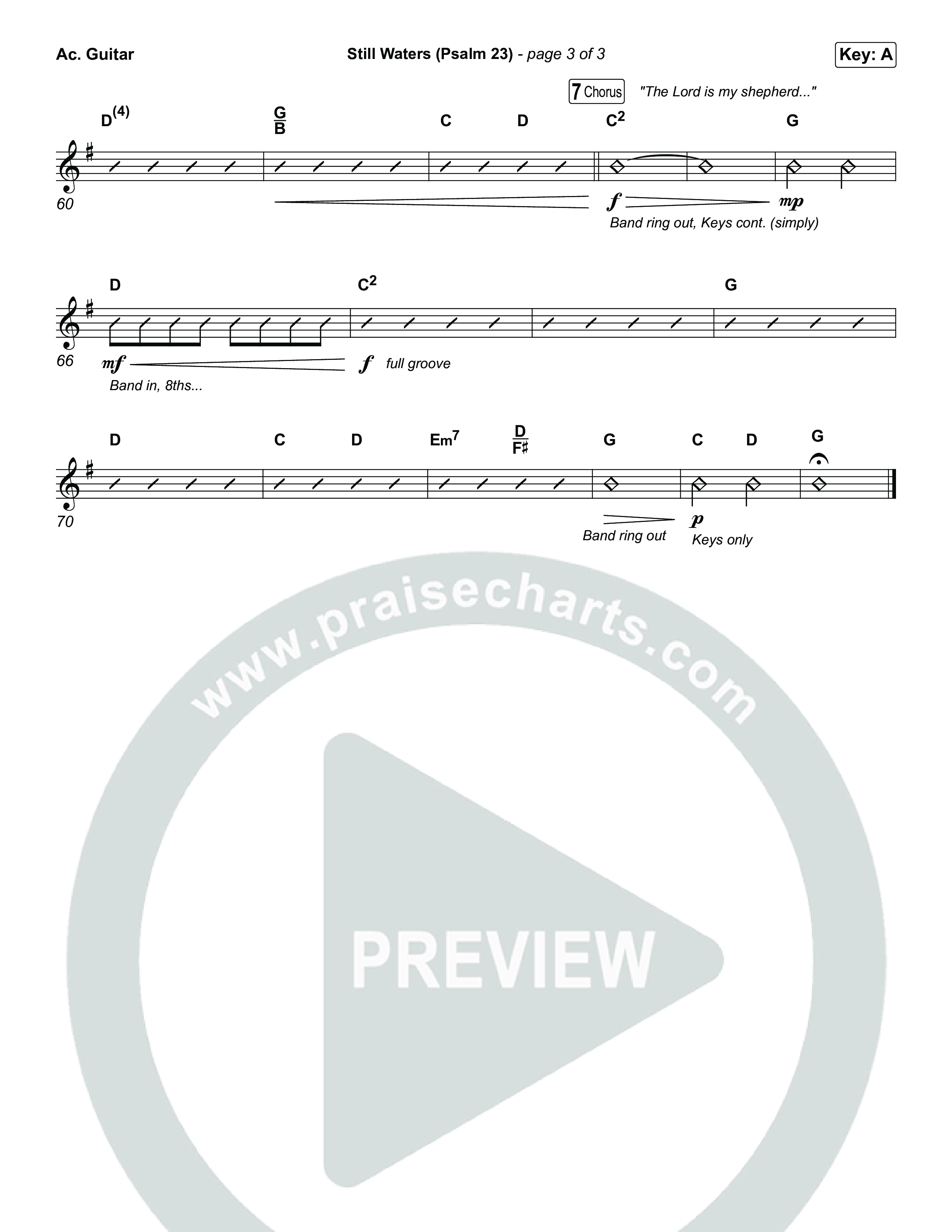 Still Waters (Psalm 23) Acoustic Guitar (Leanna Crawford)