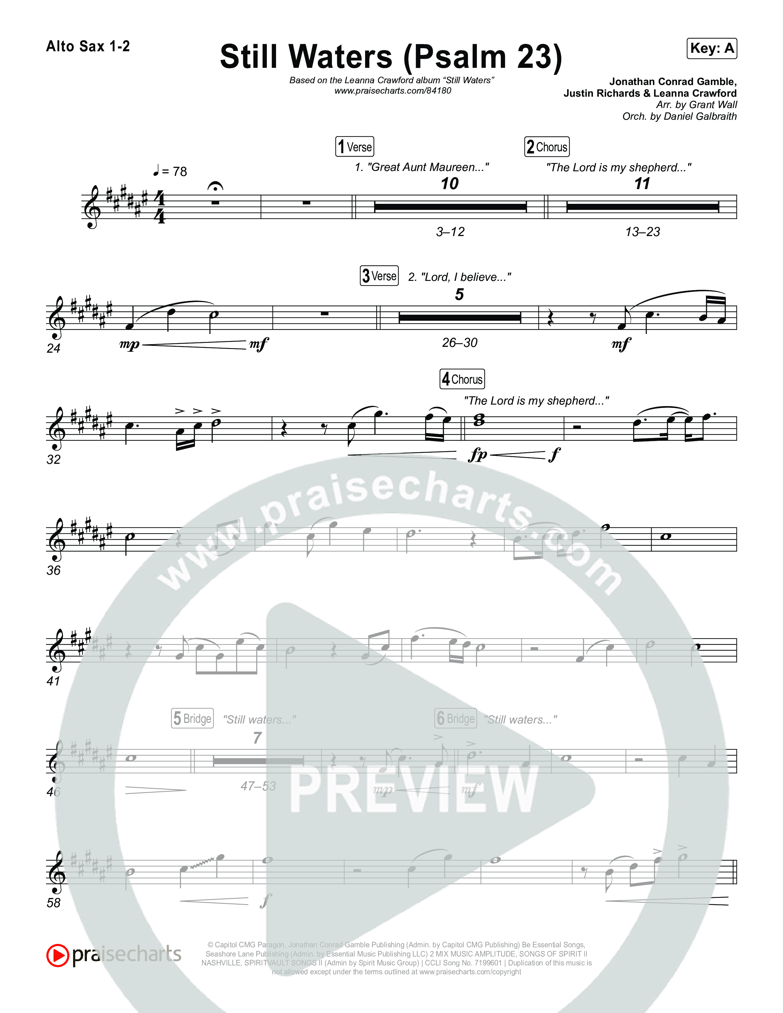 Still Waters (Psalm 23) Sax Pack (Leanna Crawford)