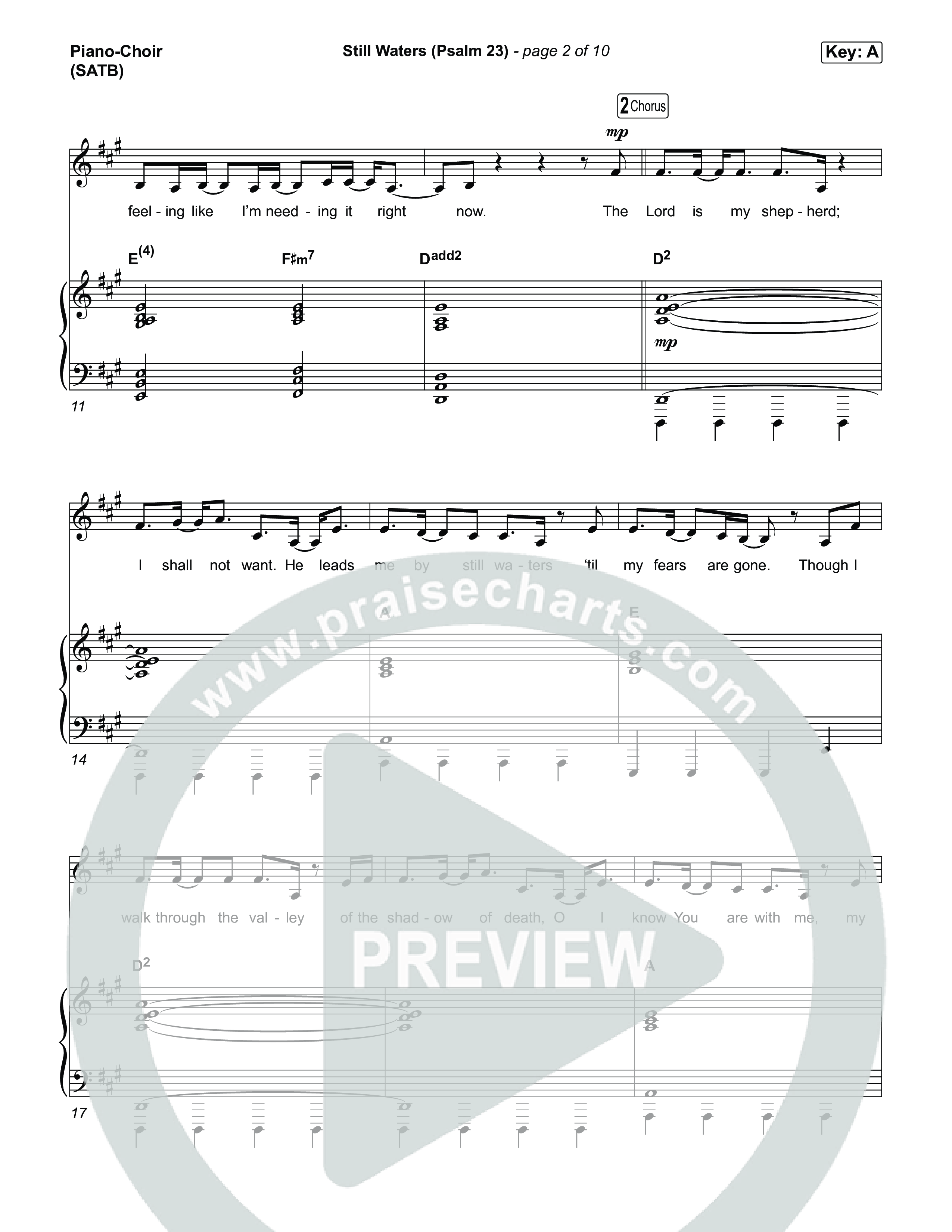 Still Waters (Psalm 23) Piano/Vocal Pack (Leanna Crawford)