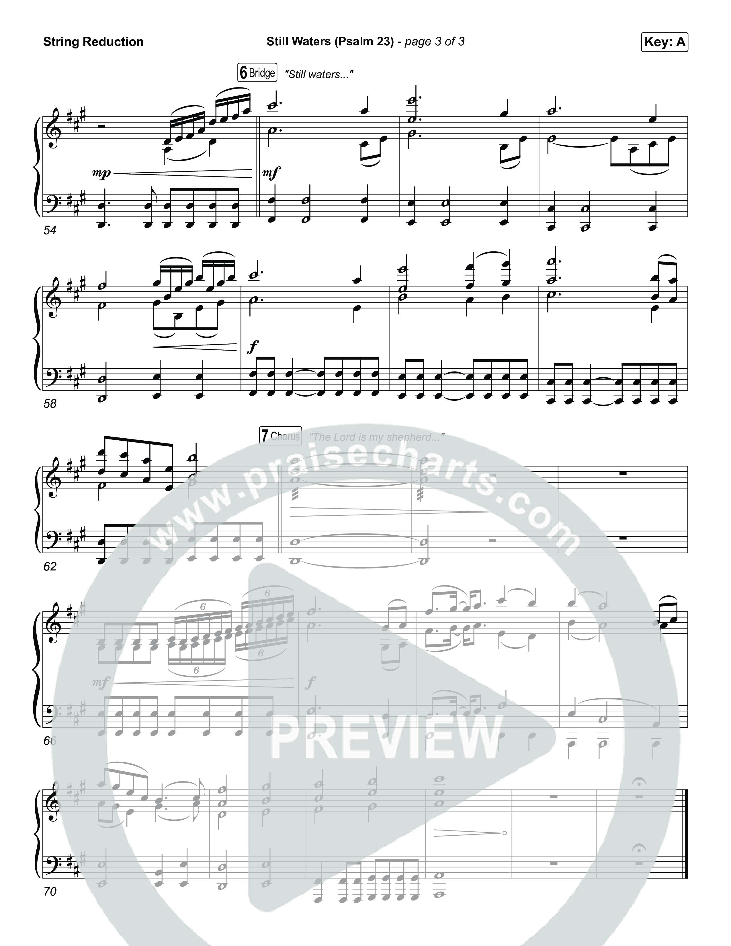 Still Waters (Psalm 23) String Reduction (Leanna Crawford)