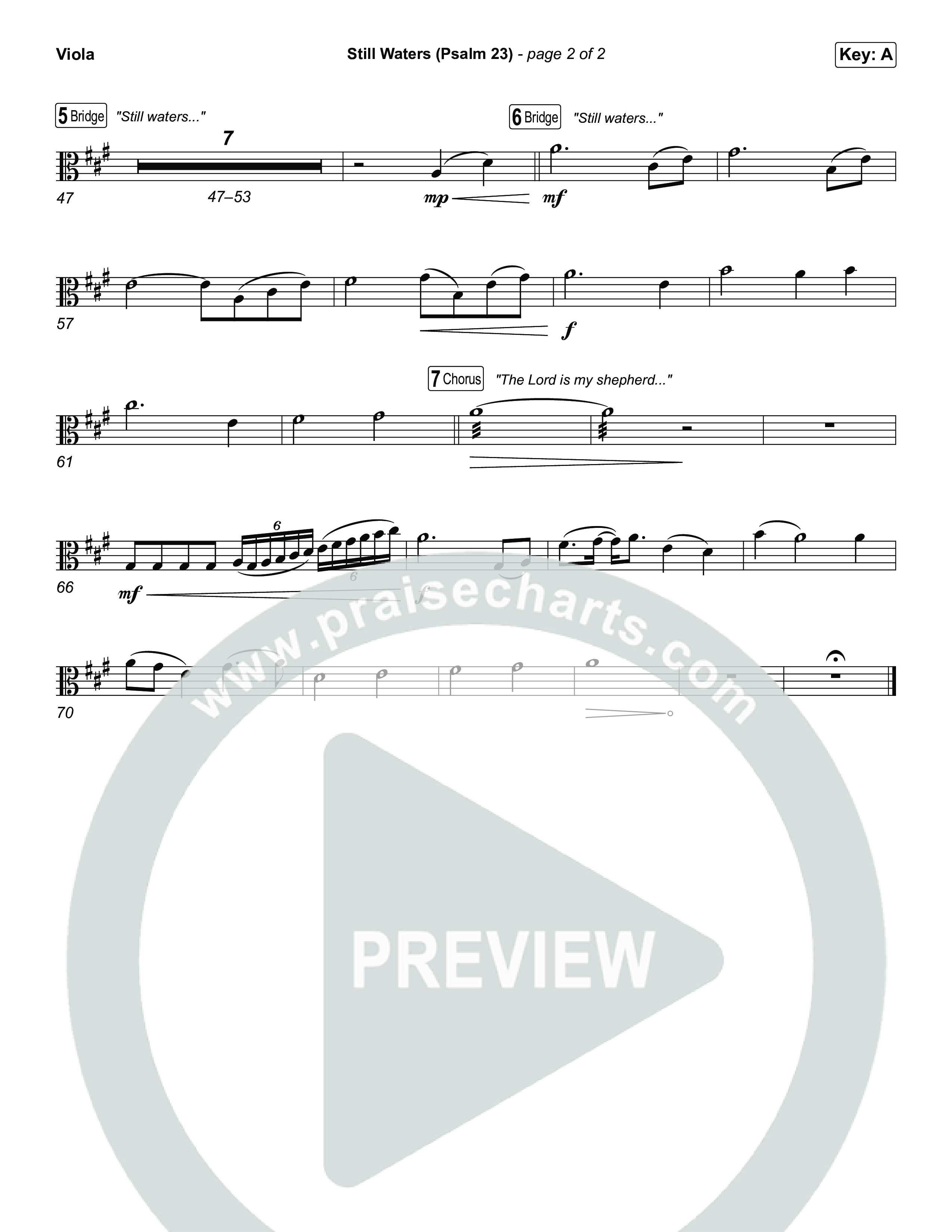 Still Waters (Psalm 23) Viola (Leanna Crawford)