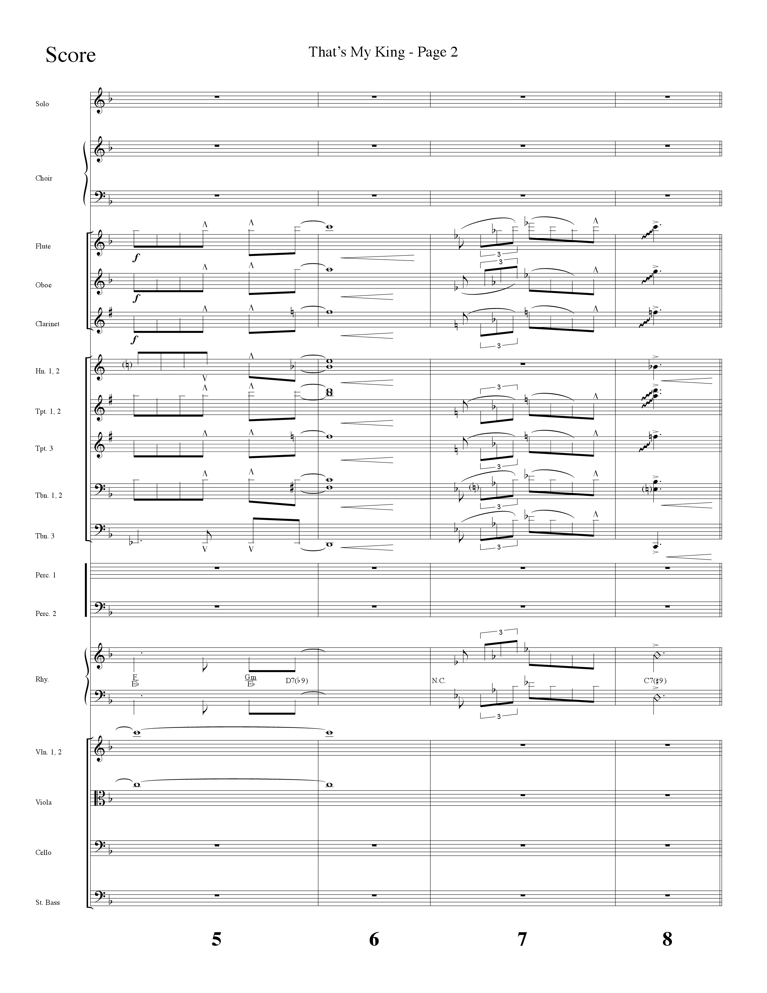 Thats My King (Choral Anthem SATB) Orchestration (Lifeway Choral / Arr. Dave Williamson)
