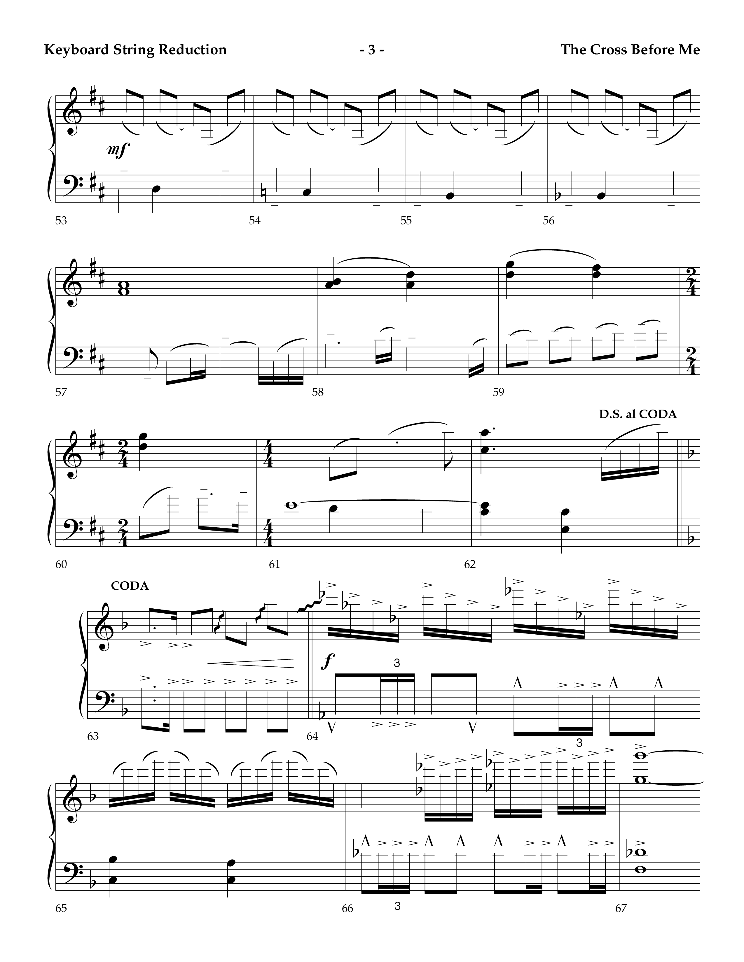 The Cross Before Me (Choral Anthem SATB) String Reduction (Lifeway Choral / Arr. Jay Rouse / Orch. Ric Domenico)
